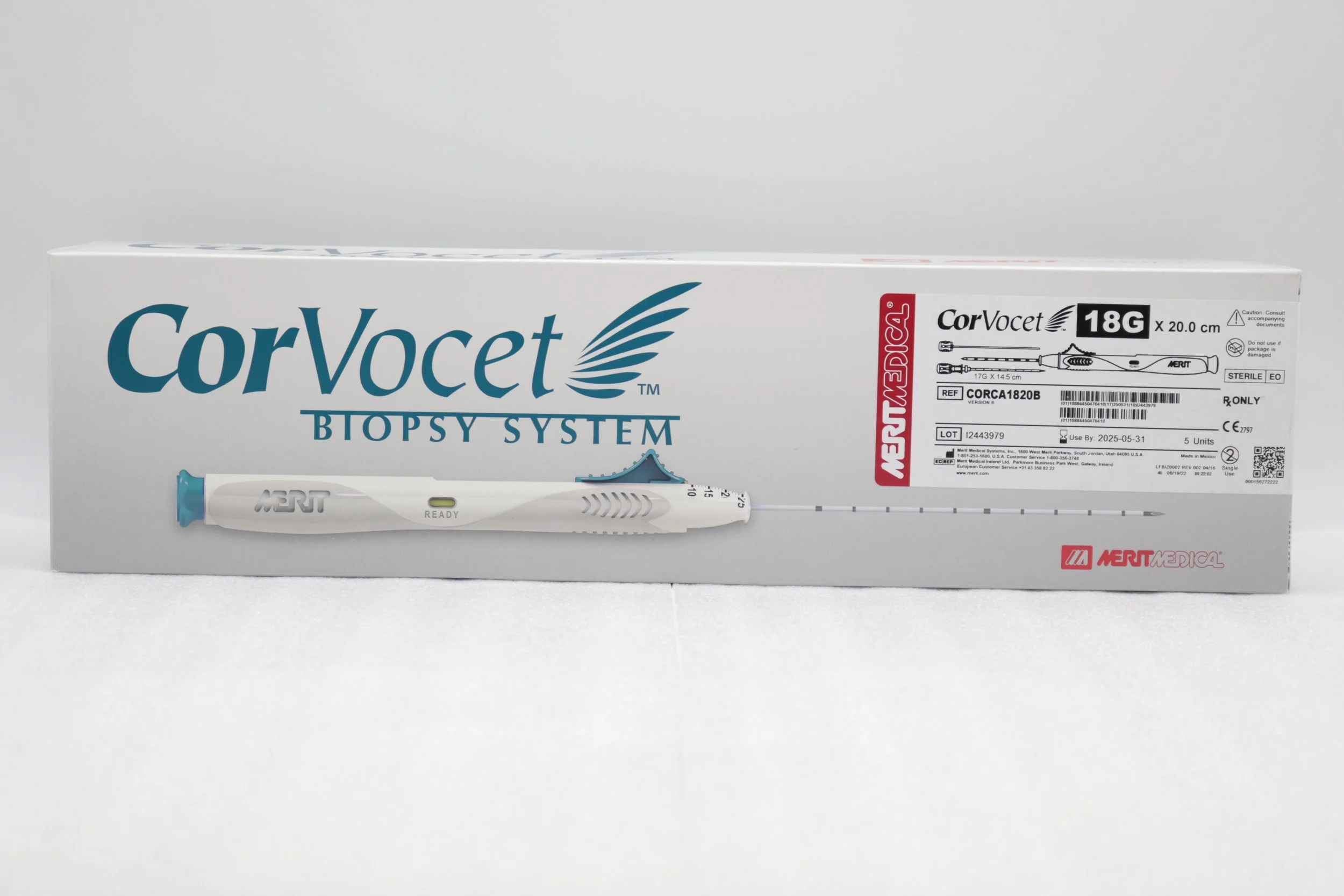 Merit Medical | CORCA1820B | Box of 5 | CorVocet Biopsy System