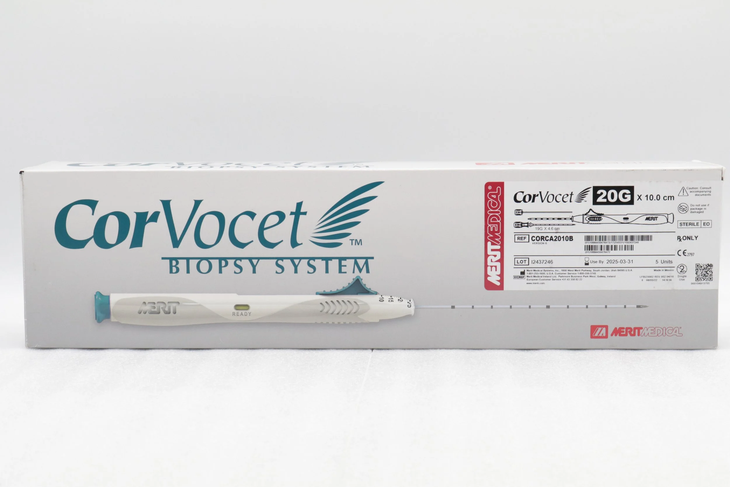 Merit Medical | CORCA2010B | Box of 5 | CorVocet Biopsy System