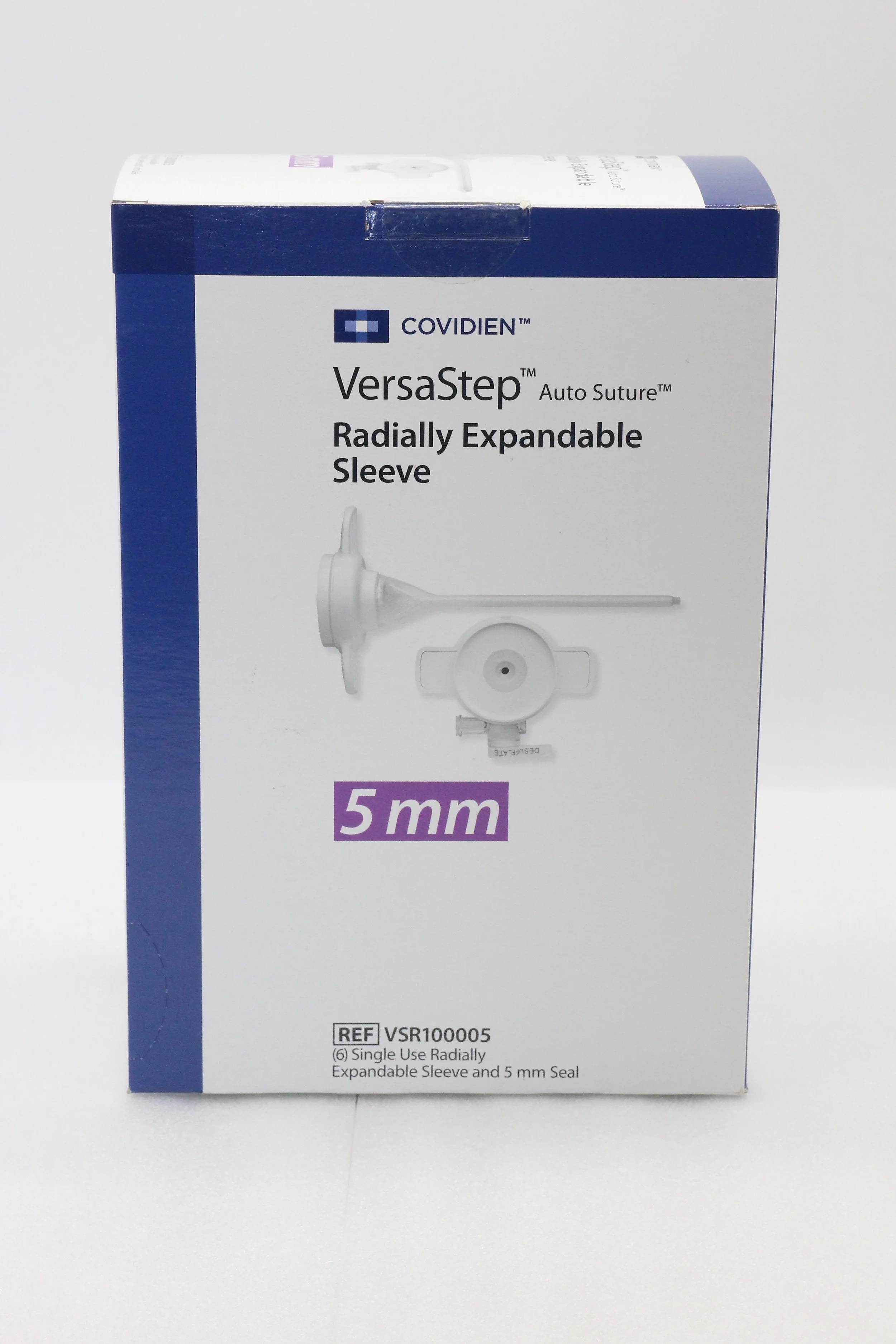Covidien | VSR100005 | IN-DATE | Box of 6 | VersaStep Auto Suture Radially Expandable Sleeve