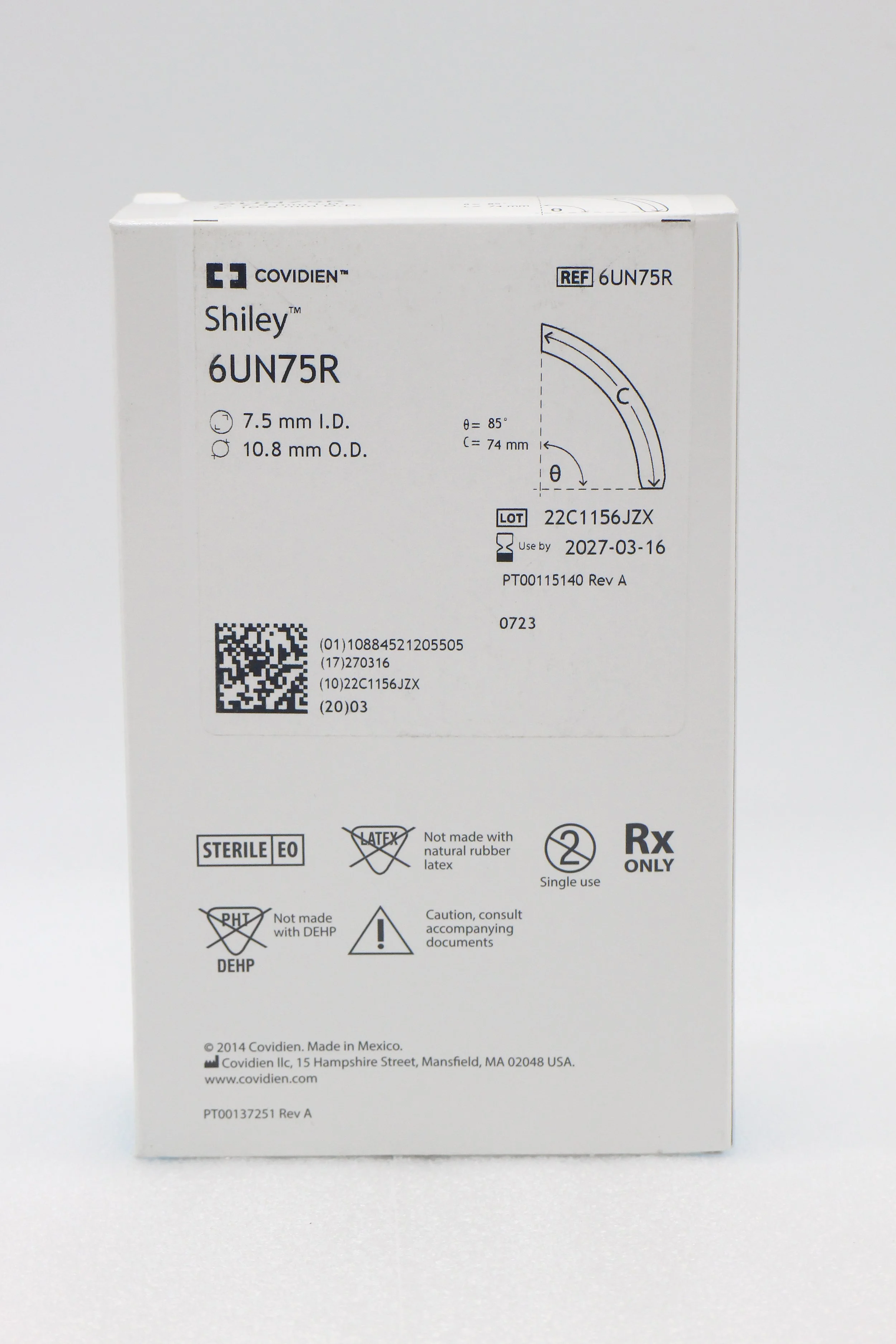Covidien | 6UN75R | IN-DATE | EACHES | Shiley Adult Flexible Tracheostomy Tube Cuffless Reusable Inner Cannula
