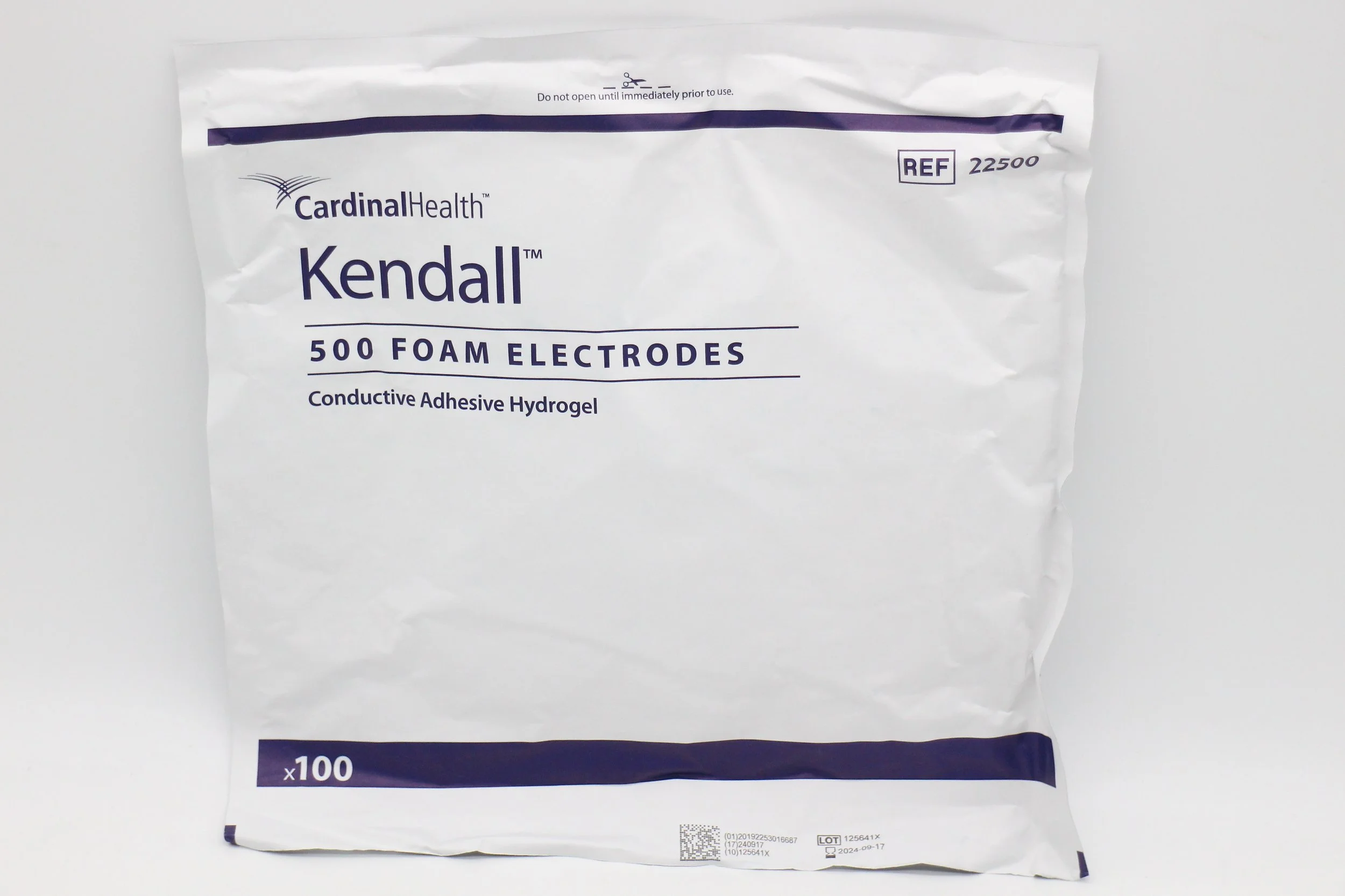 Cardinal Health | 22500 | Packet of 100 | Kendall 500 Series Foam Electrodes Conductive Adhesive Hydrogel