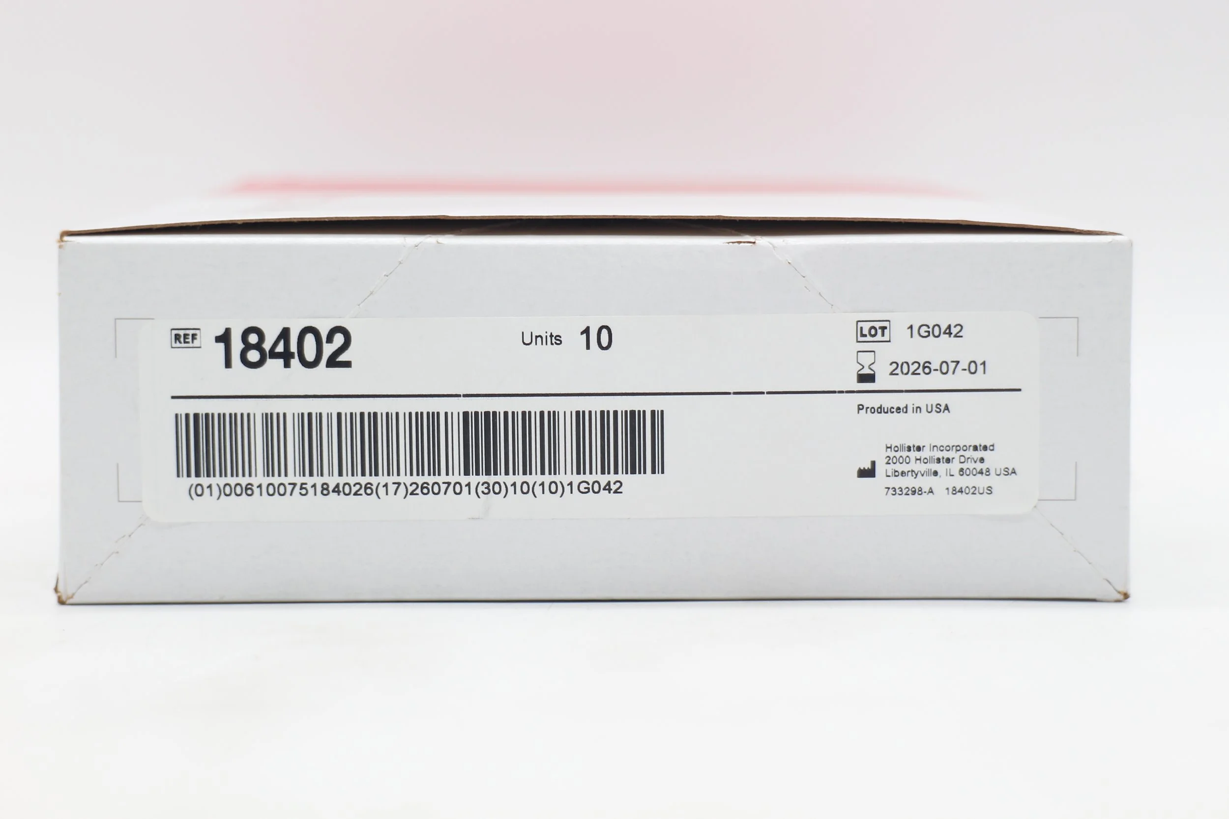 Hollister | 18402 | Box of 10 | 2-Piece Urostomy Pouch Transparent