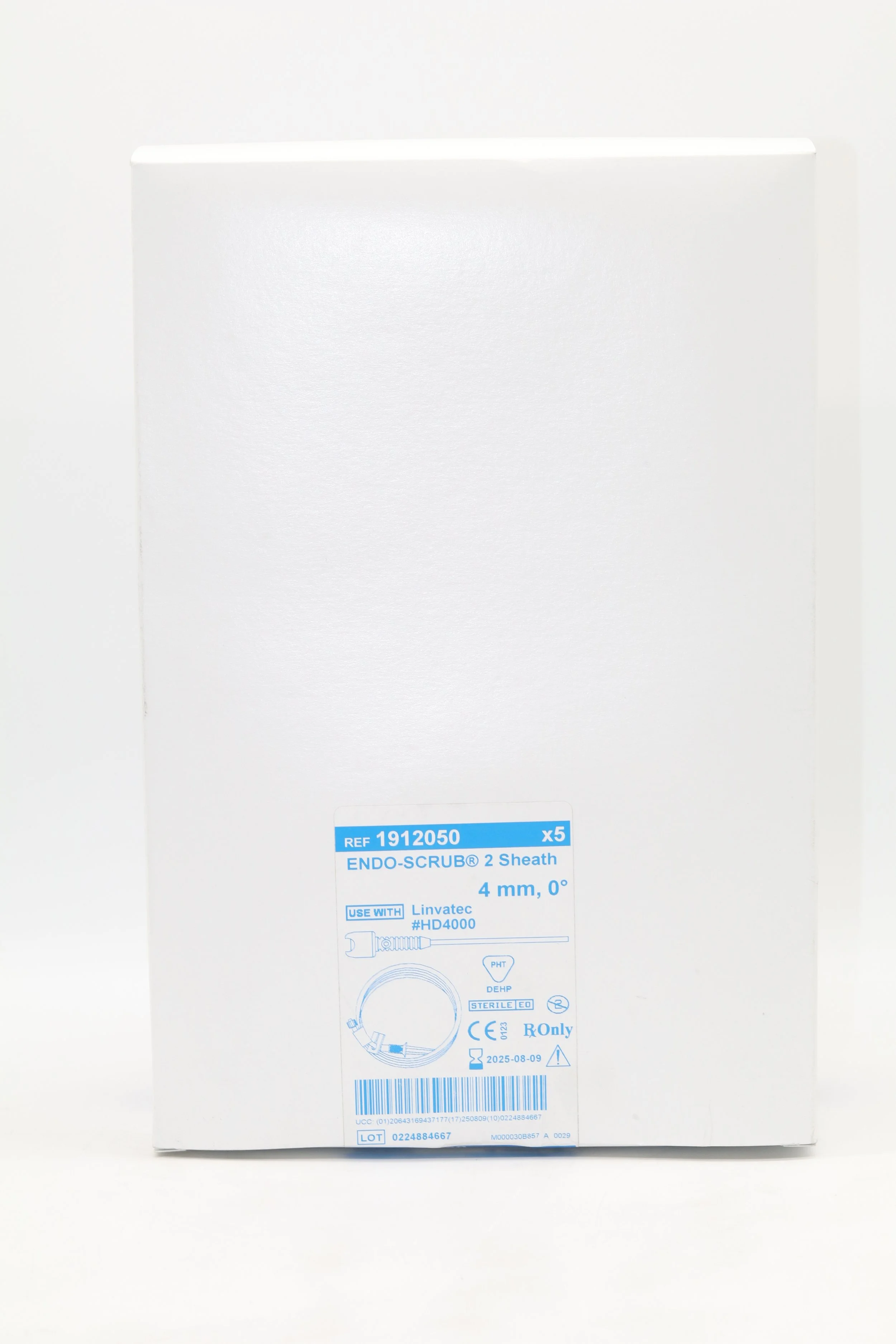 Medtronic | 1912050 | SHORT DATE | Box of 5 | Linvatec #HD4000 4mm, 0° Endo-Scrub 2