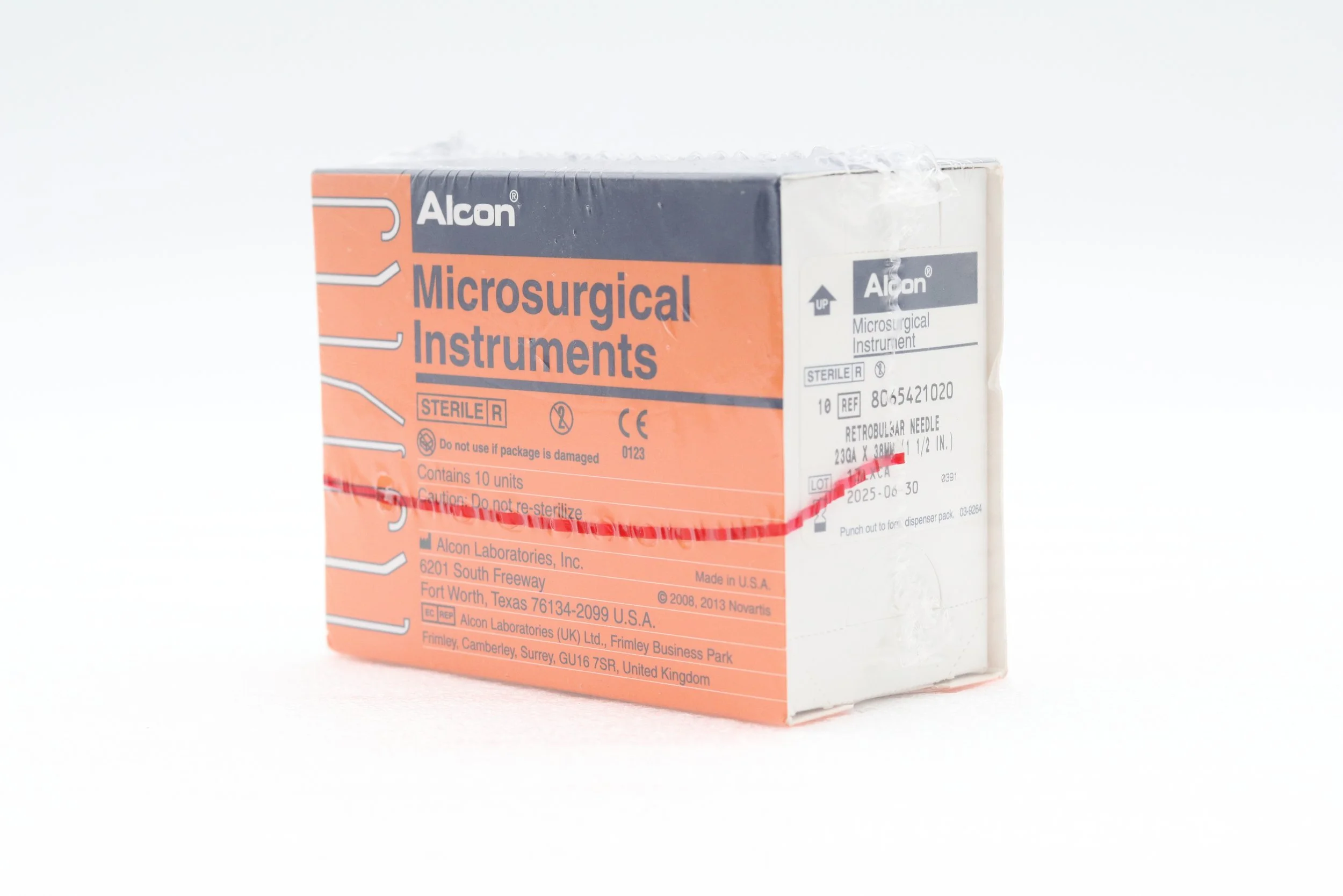 Alcon | 8065421020 | Box of 10 | Microsurgical Instrument Retrobulbar Needle 23Ga x 38mm (1.5in)