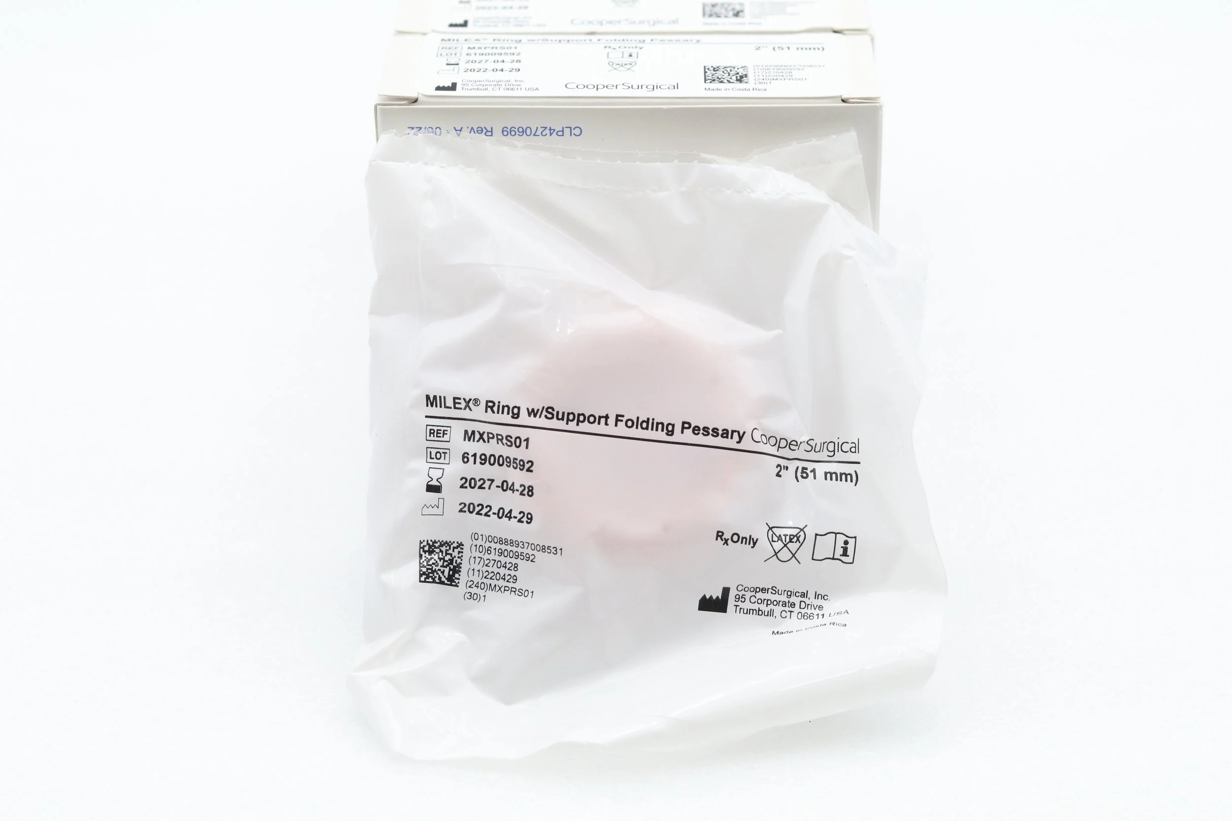 Cooper Surgical | MXPRS01 | IN-DATE | BOX OF 1 | RING with Support Folding Pessary 2" (51mm)