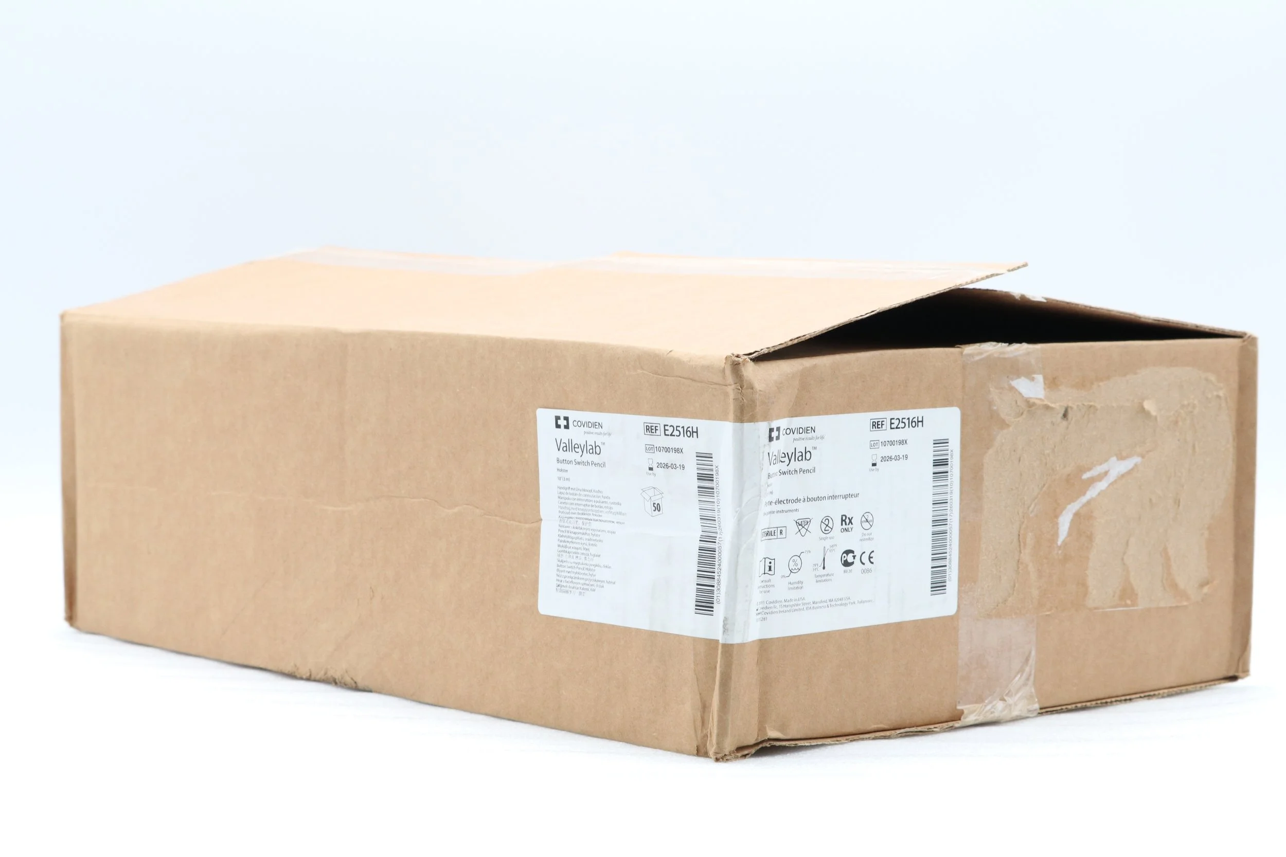 Covidien | E2516H | Box of 50 | Valleylab Button Switch Pencil Holster 10' (3m)