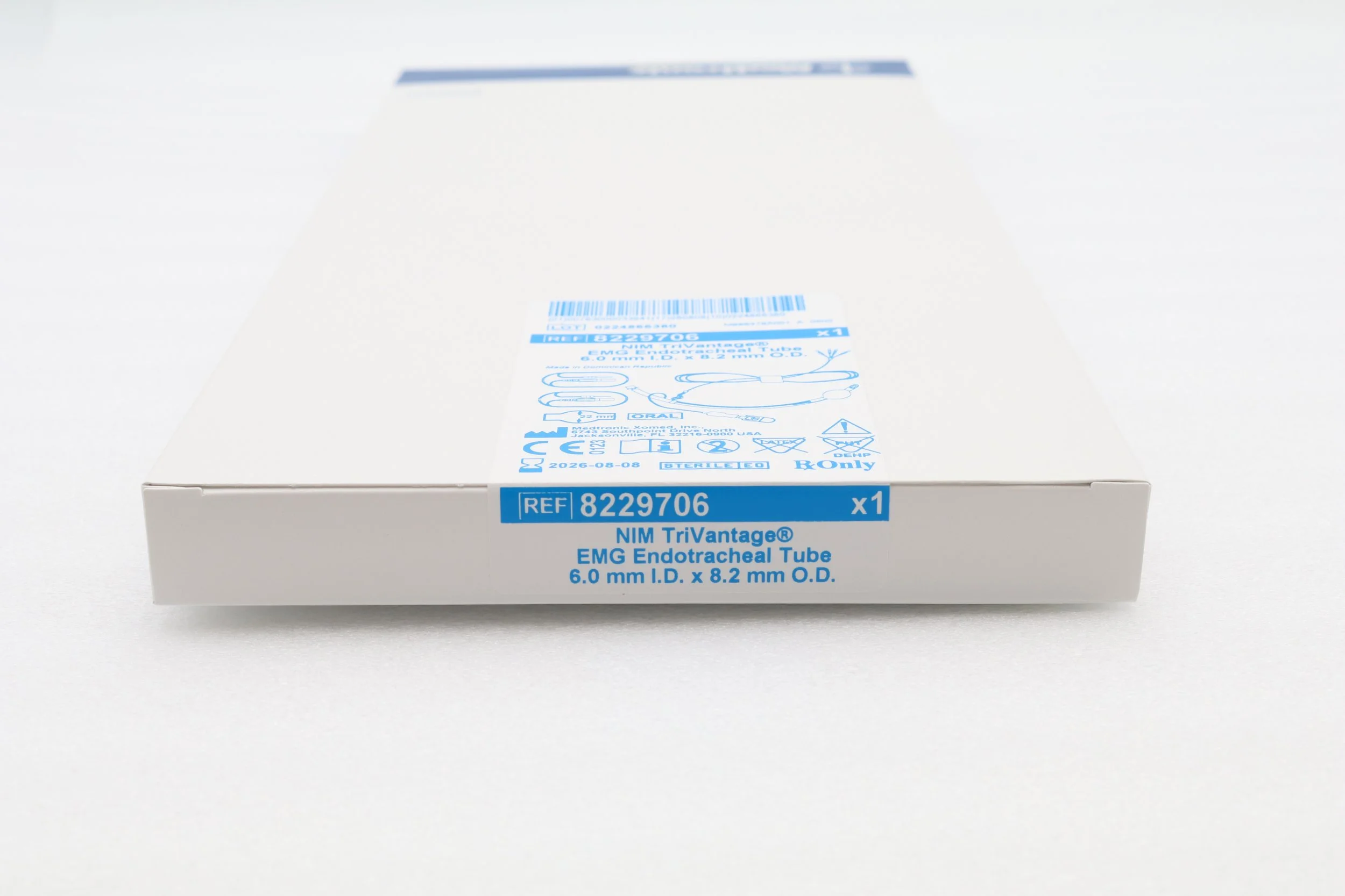 Medtronic | 8229706 | EACHES | NIM TriVantage EMG Endotracheal Tube 6.0mm ID x 8.2mm OD Oral