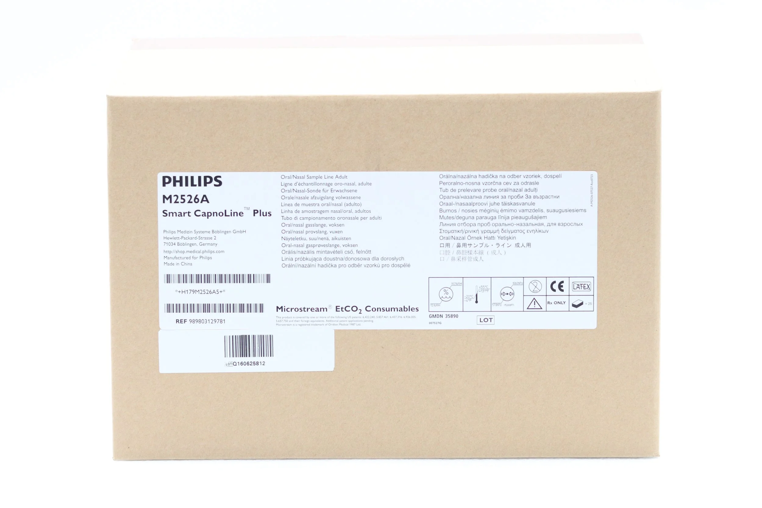 Philips | M2526A | NO DATE | EACHES | Smart CapnoLine Plus Oral/Nasal Sample Line Adult 989803129781
