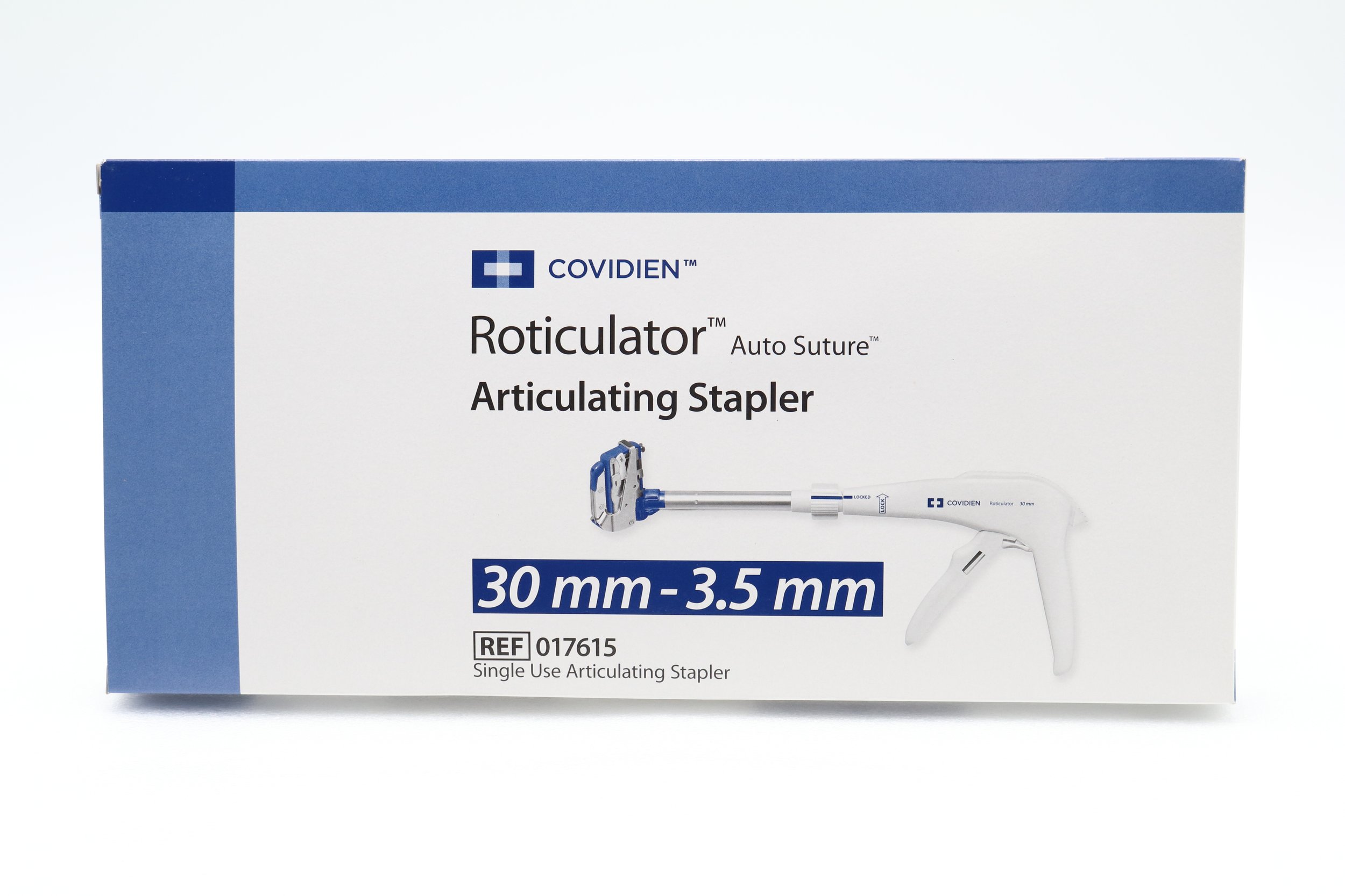 Covidien | 017615 | EXPIRED | EACHES | Roticulator Auto Suture Single Use Articulating Stapler 30mm - 3.5mm
