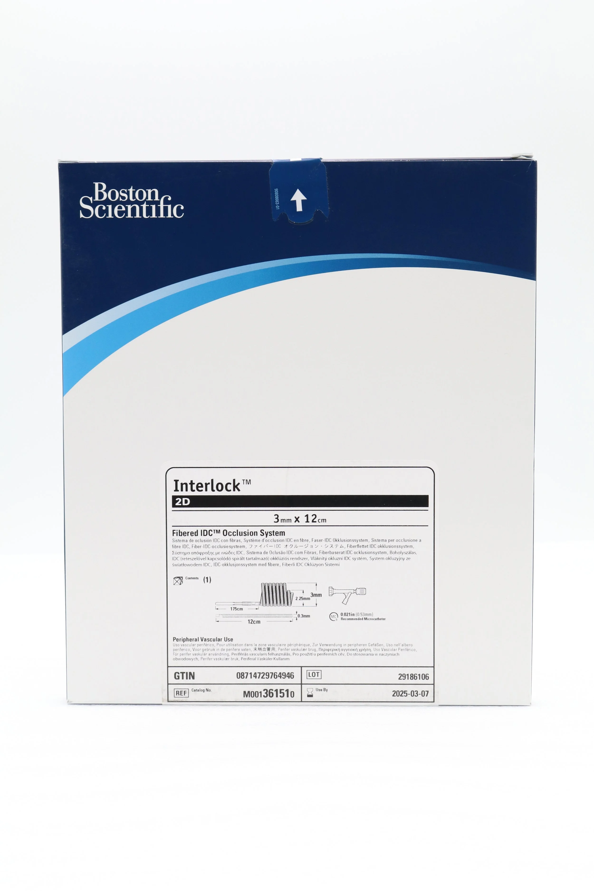 Boston Scientific | 36151 | M001361510 Interlock 2D Fibered IDC Occlusion System 3mm x 12cm