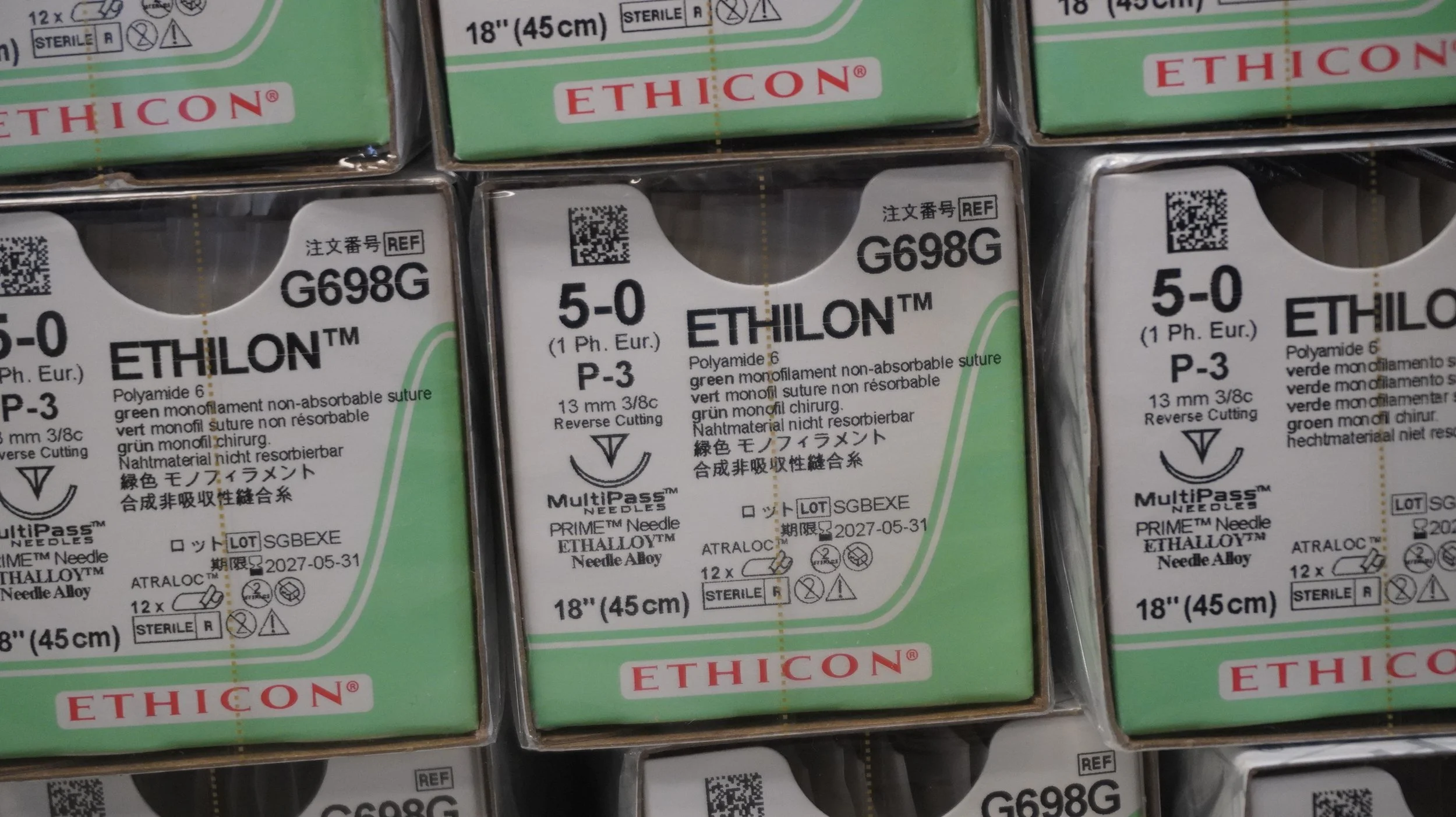ETHICON | G698G | BOX OF 12 | Polyamide 6 5-0 18"