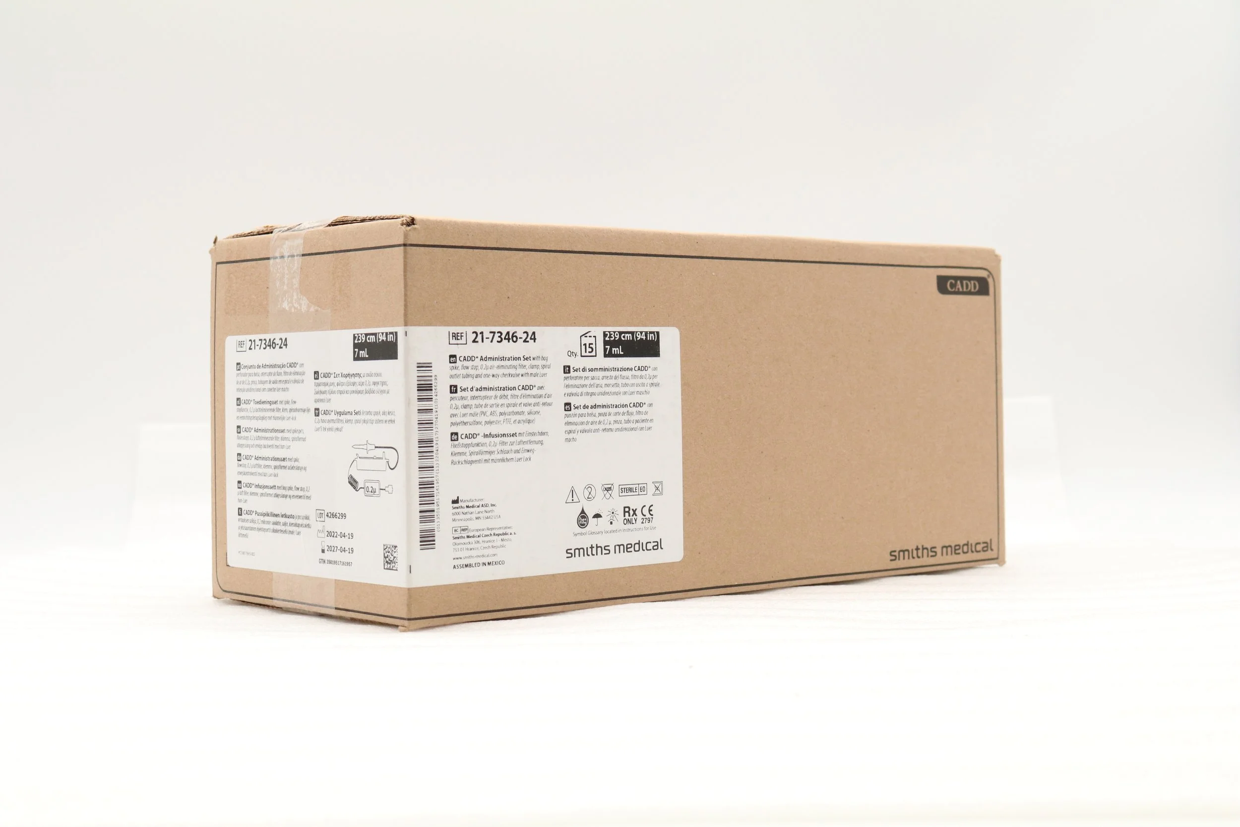 SMITHS MEDICAL | 21-7346-24 | BOX OF 15 | CADD Administration Set