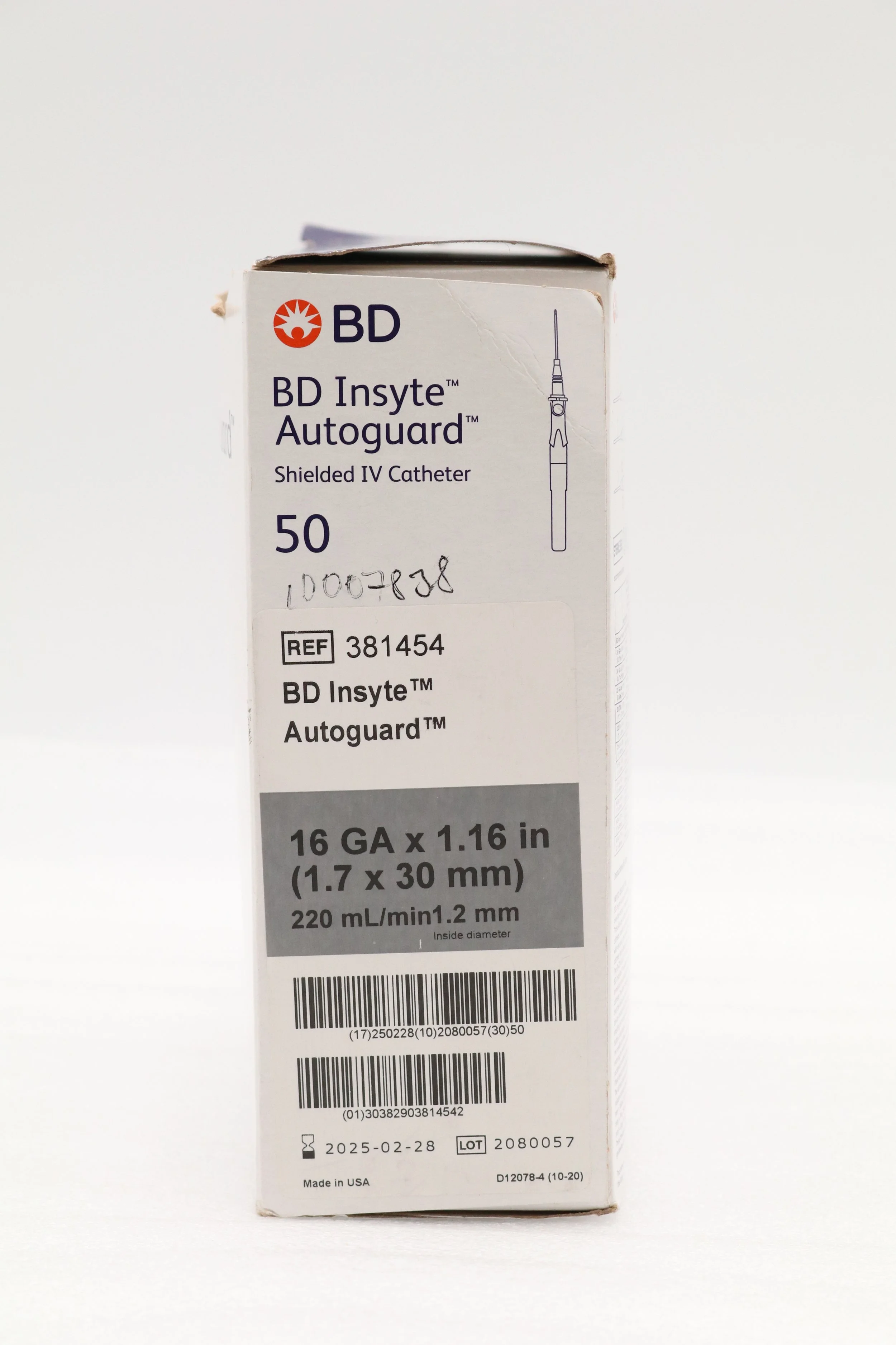 BD | 381454 | IN-DATE | BOX OF 50 | Insyte Autoguard IV Catheter