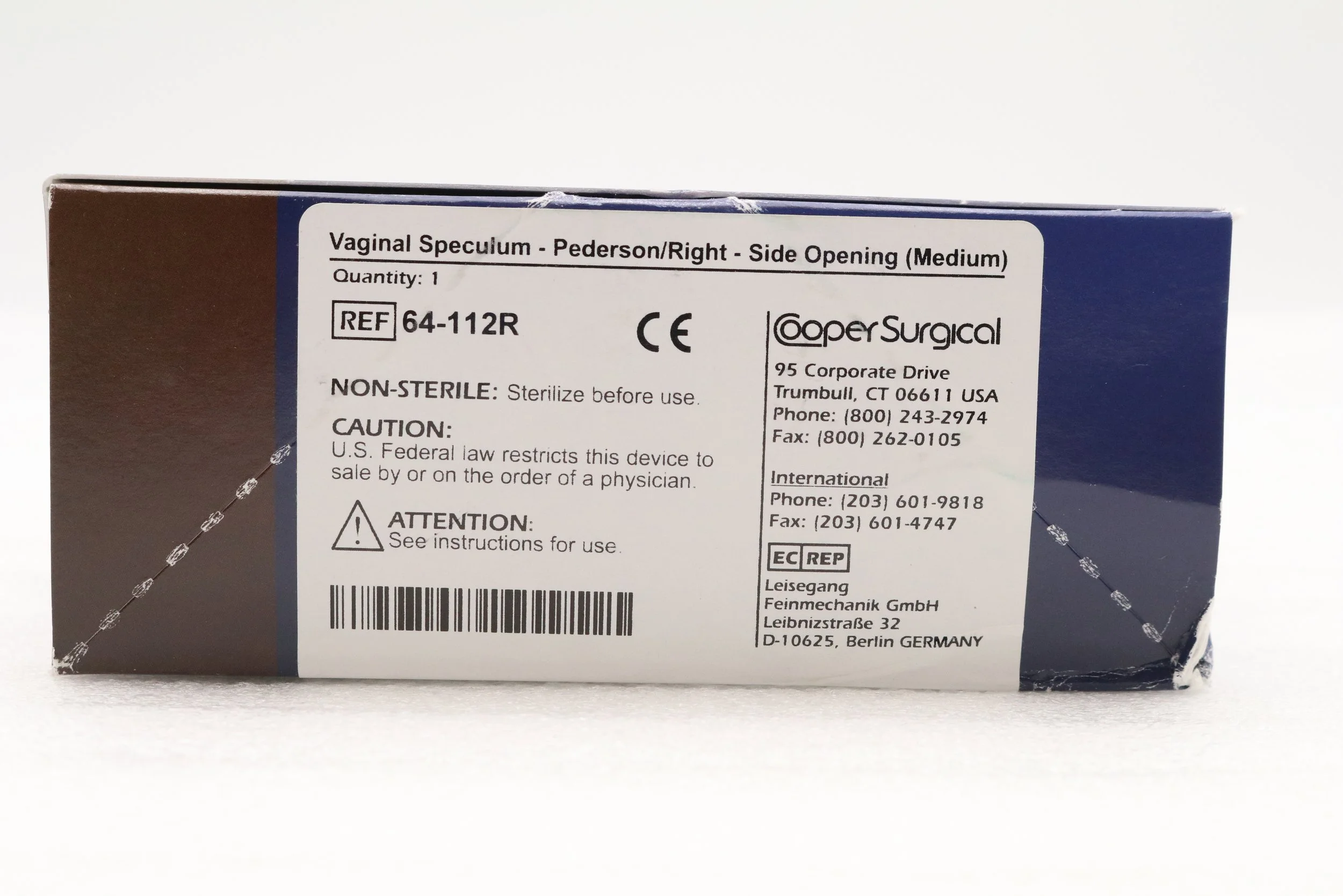 COOPER SURGICAL | 64-112R | EACHES | Vaginal Speculum Pederson Right Side Opening Medium