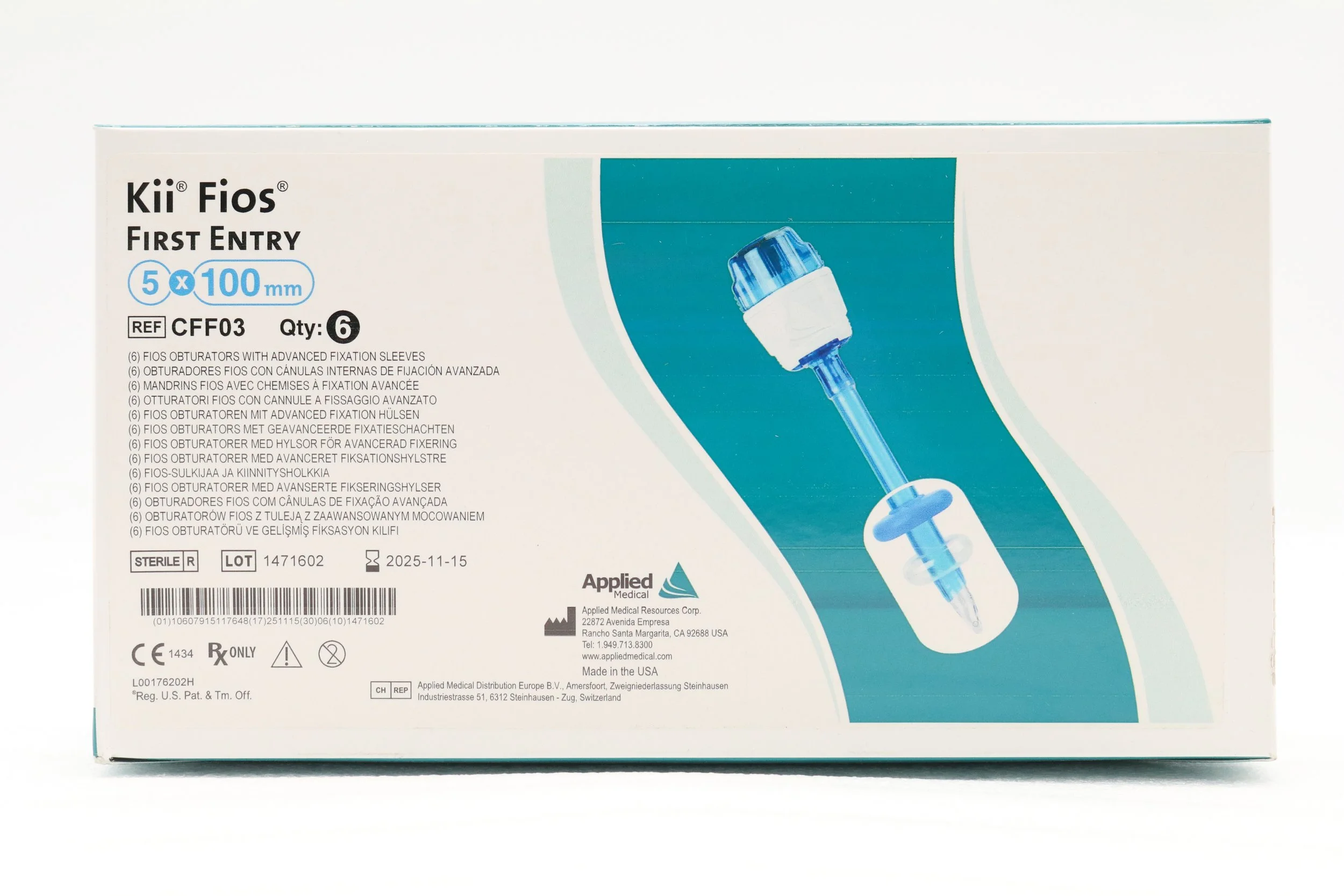 APPLIED MEDICAL | CFF03 | Box of 6 | Kii Fios First Entry 5x100mm