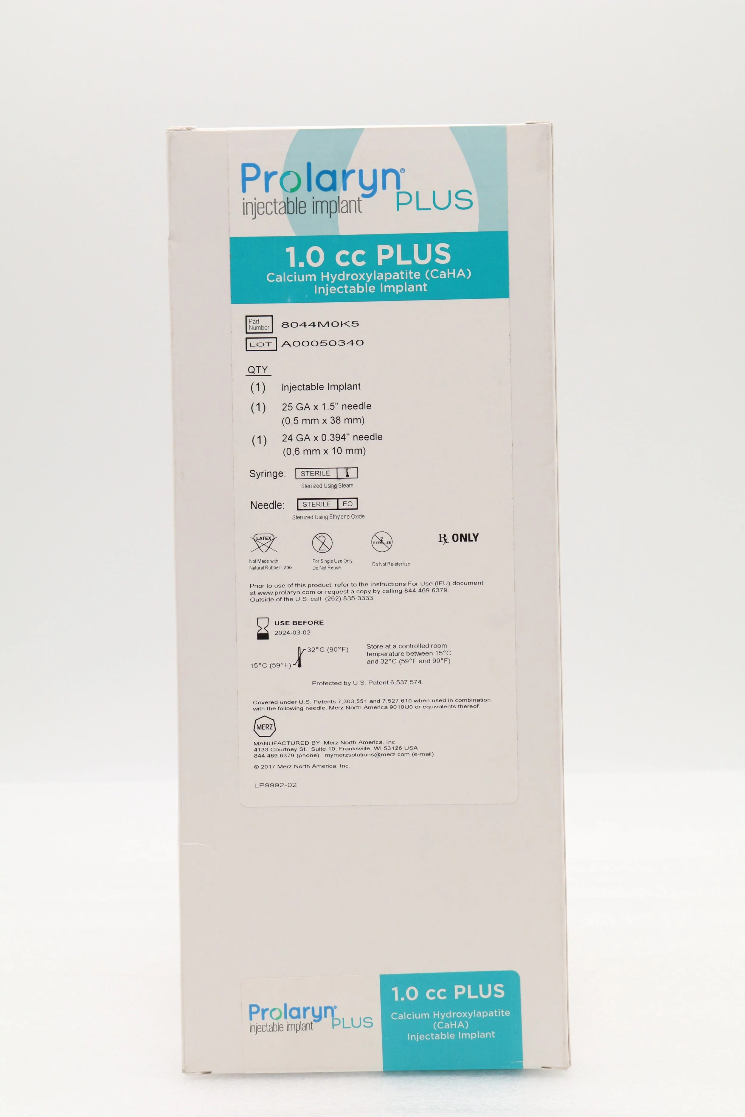 Merz | 8044M0K5 | EXPIRED | BOX OF 1 | Prolaryn Plus Injectable Implant 1cc Plus