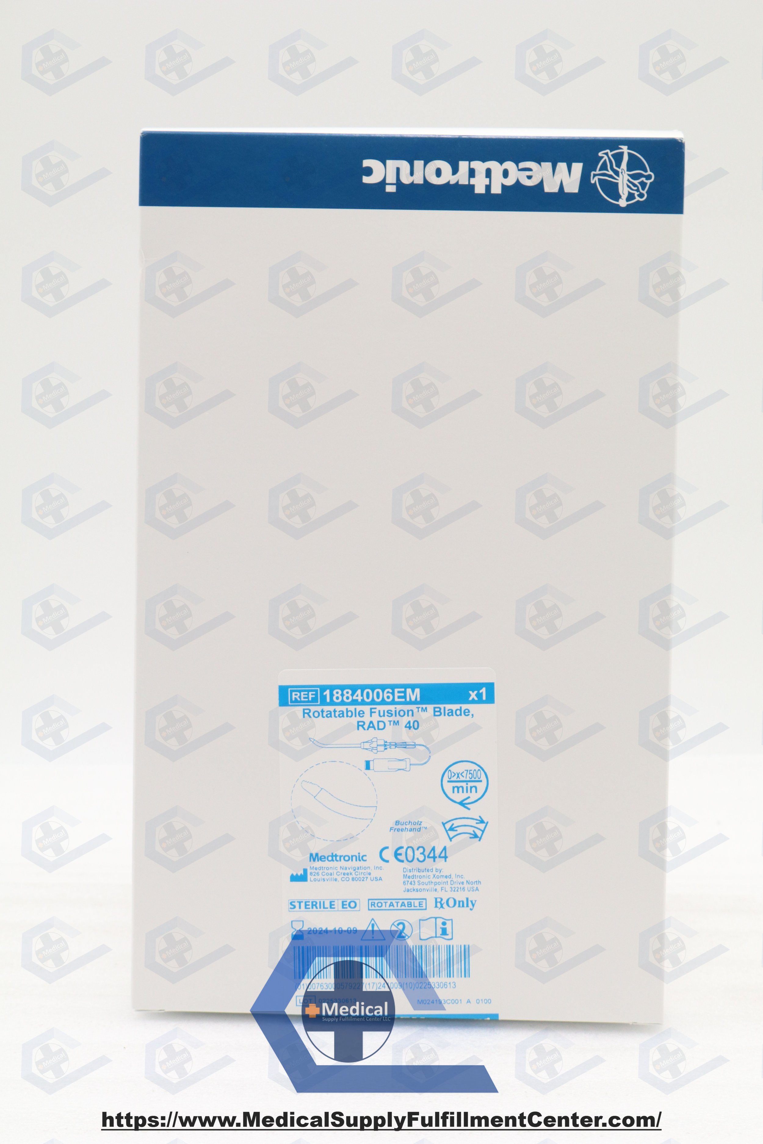 MEDTRONIC | 1884006EM | EXPIRED | EACHES | 4.0mm RAD 40 Curved Rotatable Blade with Automated EM Tracking