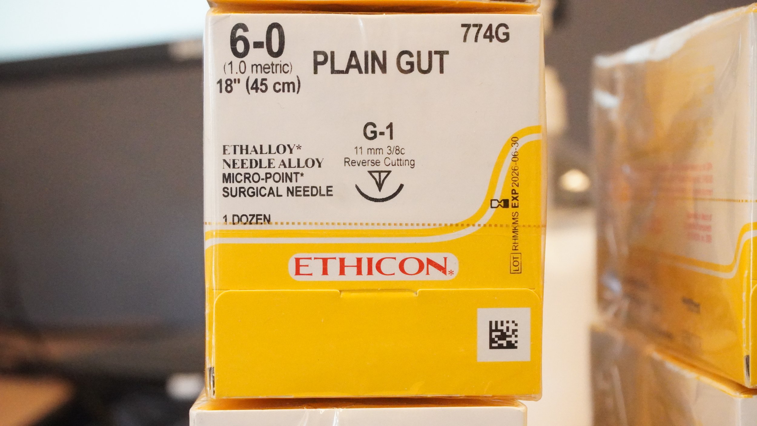 ETHICON | 774G | Pack of 12 | Plain GUT 6-0 18"