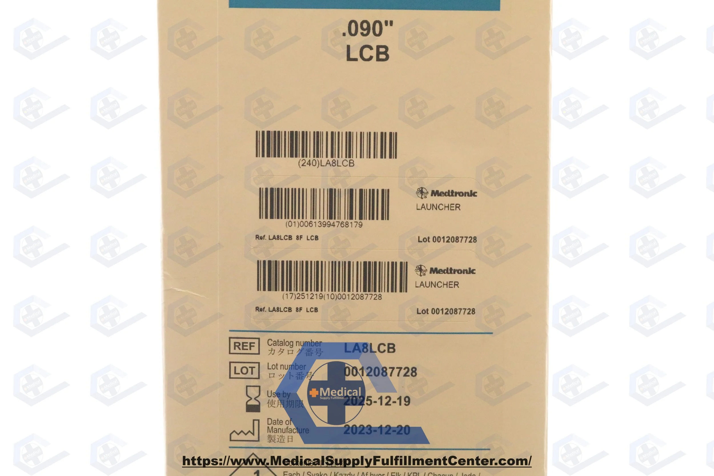 Medtronic | LA8LCB | INDATE | EACHES | Launcher Guiding Catheter LCB 8F 100CM