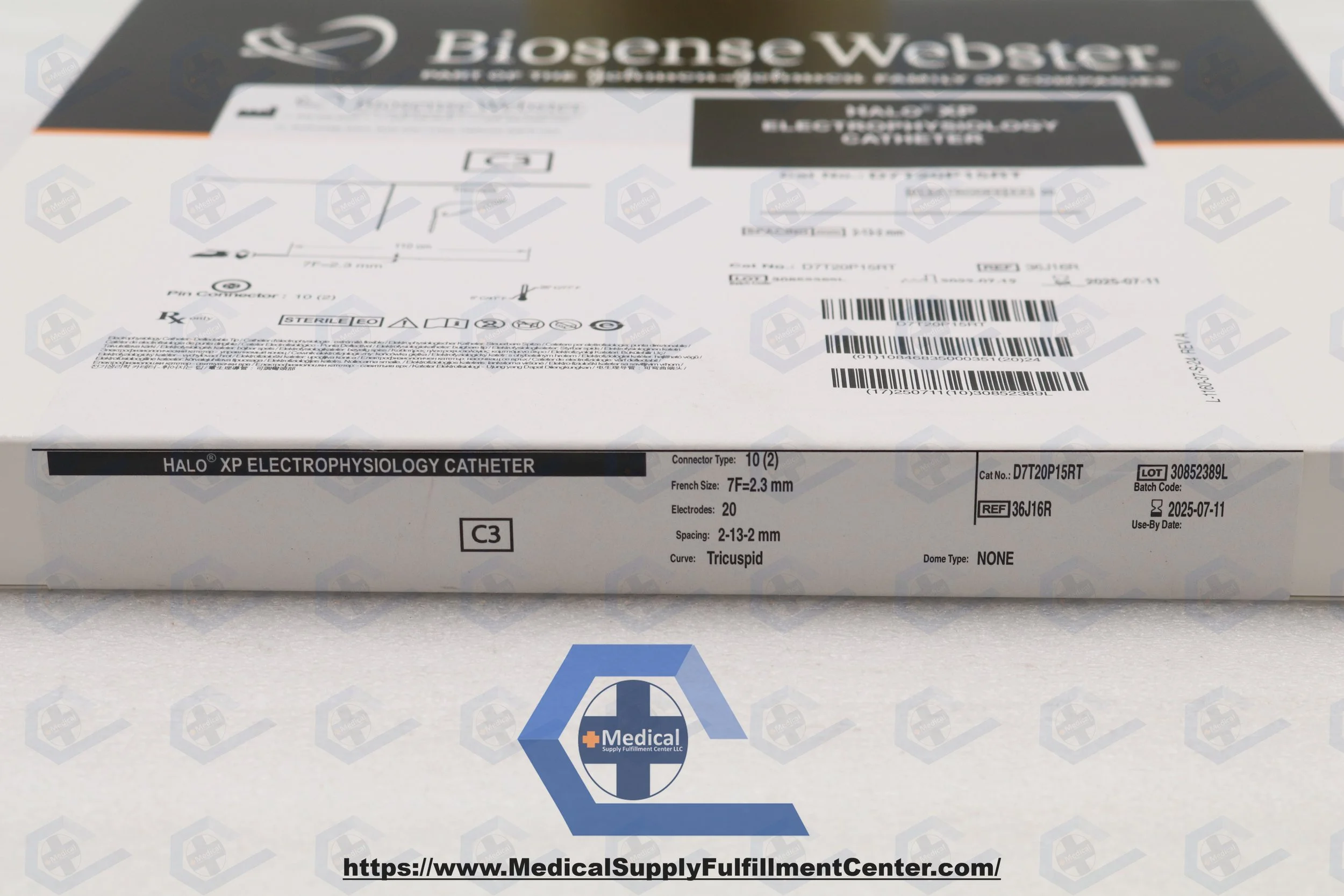 BIOSENSE WEBSTER | 36J16R | EXPIRED | EACHES | HALO XP Electrophysiology Catheter C3, 7F x 110cm (20 Electrodes)