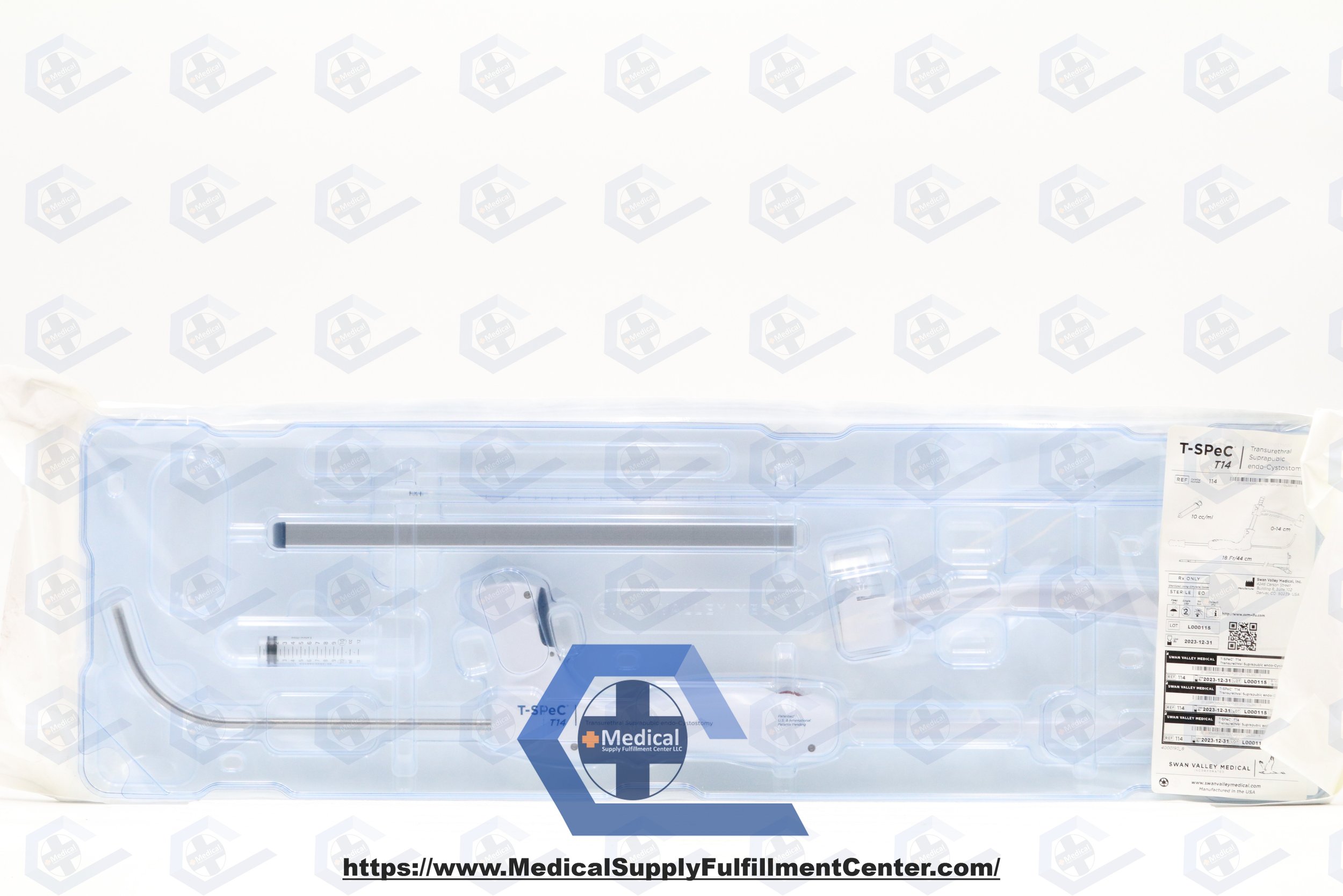 SWAN VALLEY MEDICAL | 114 | EXPIRED | EACHES | T-SPeC T14 Transurethral Suprapubic Endo-Cystostomy 18Fr/44cm
