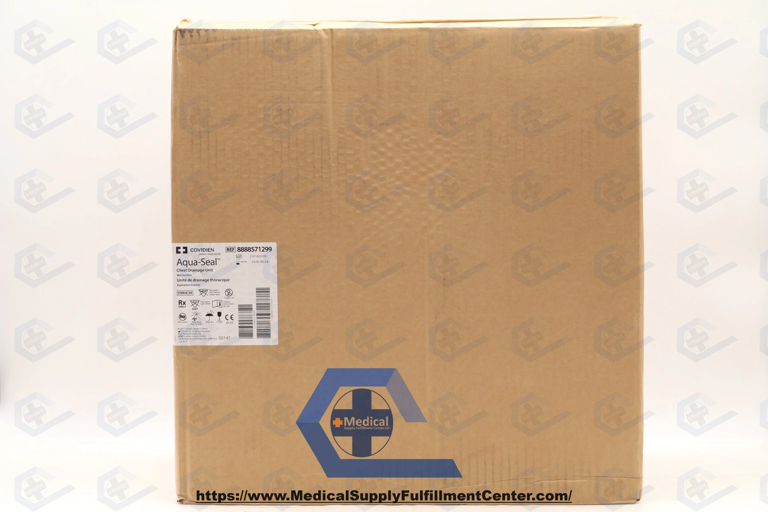 Covidien | 8888571299 | IN-DATE | CASE OF 6 | Aqua-Seal Chest Drainage Unit, Wet Suction