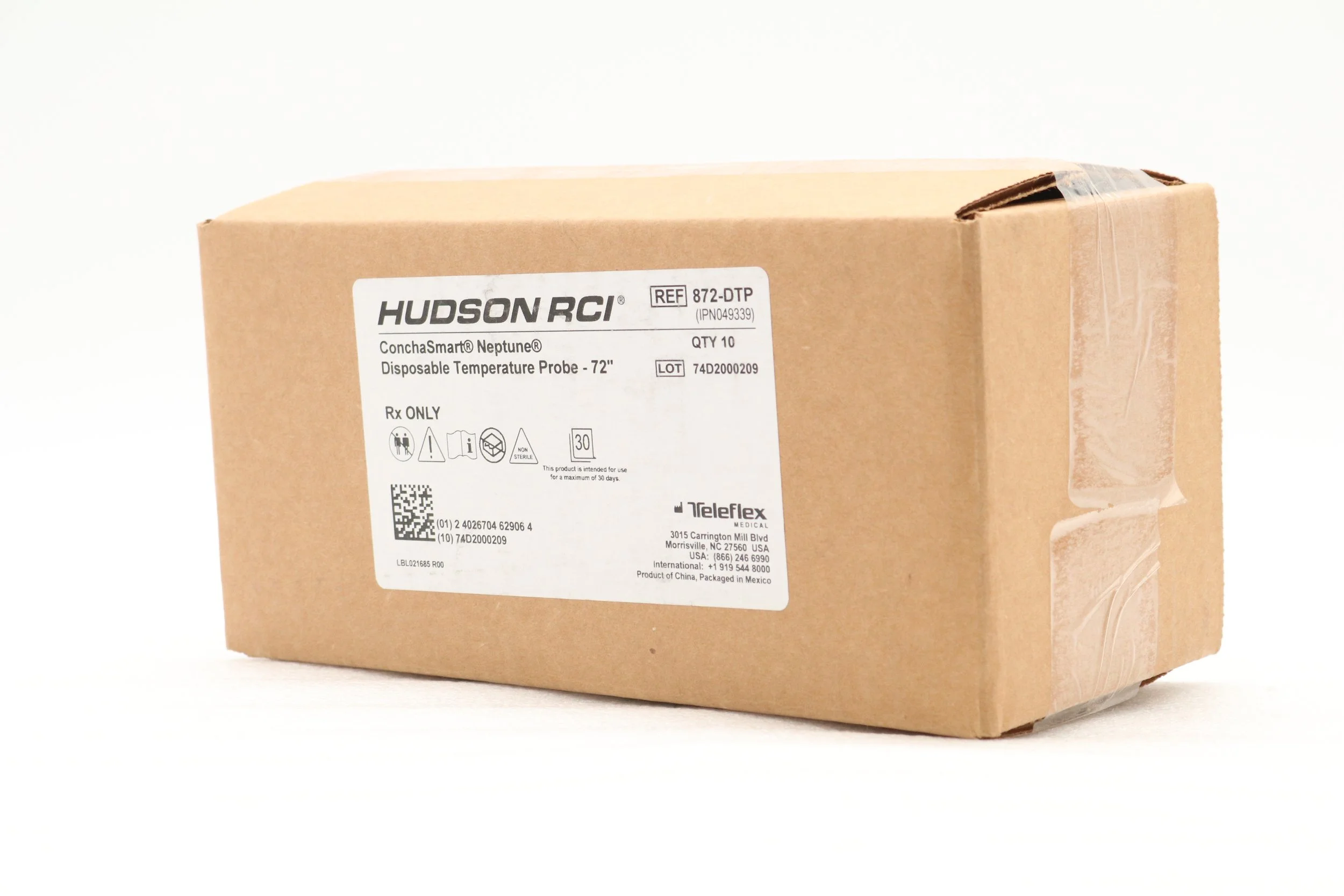 Teleflex | 872-DTP | Box of 10 | Hudson RCI Disposable Temperature Probe 72"