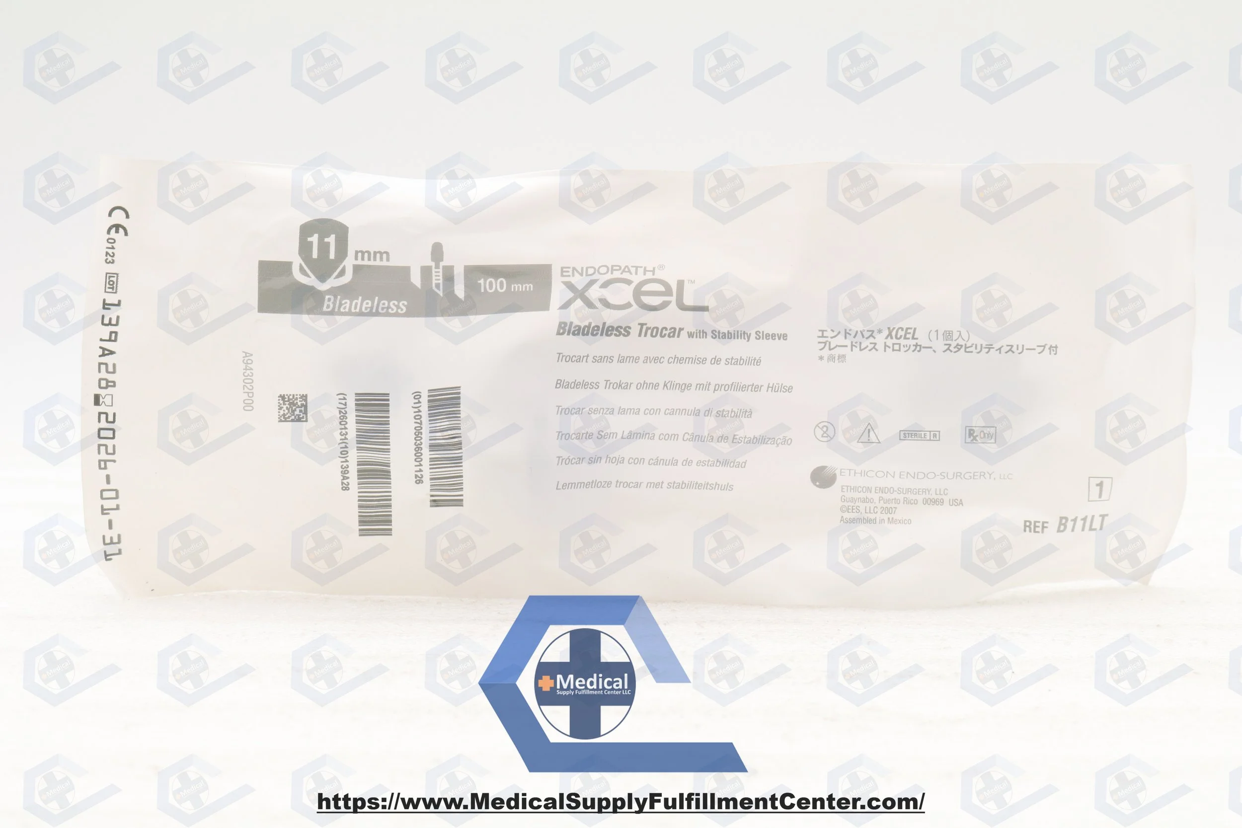 ETHICON | B11LT | IN-DATE | BOX OF 6 | Endopath XCEL 11mm 100mm Bladeless