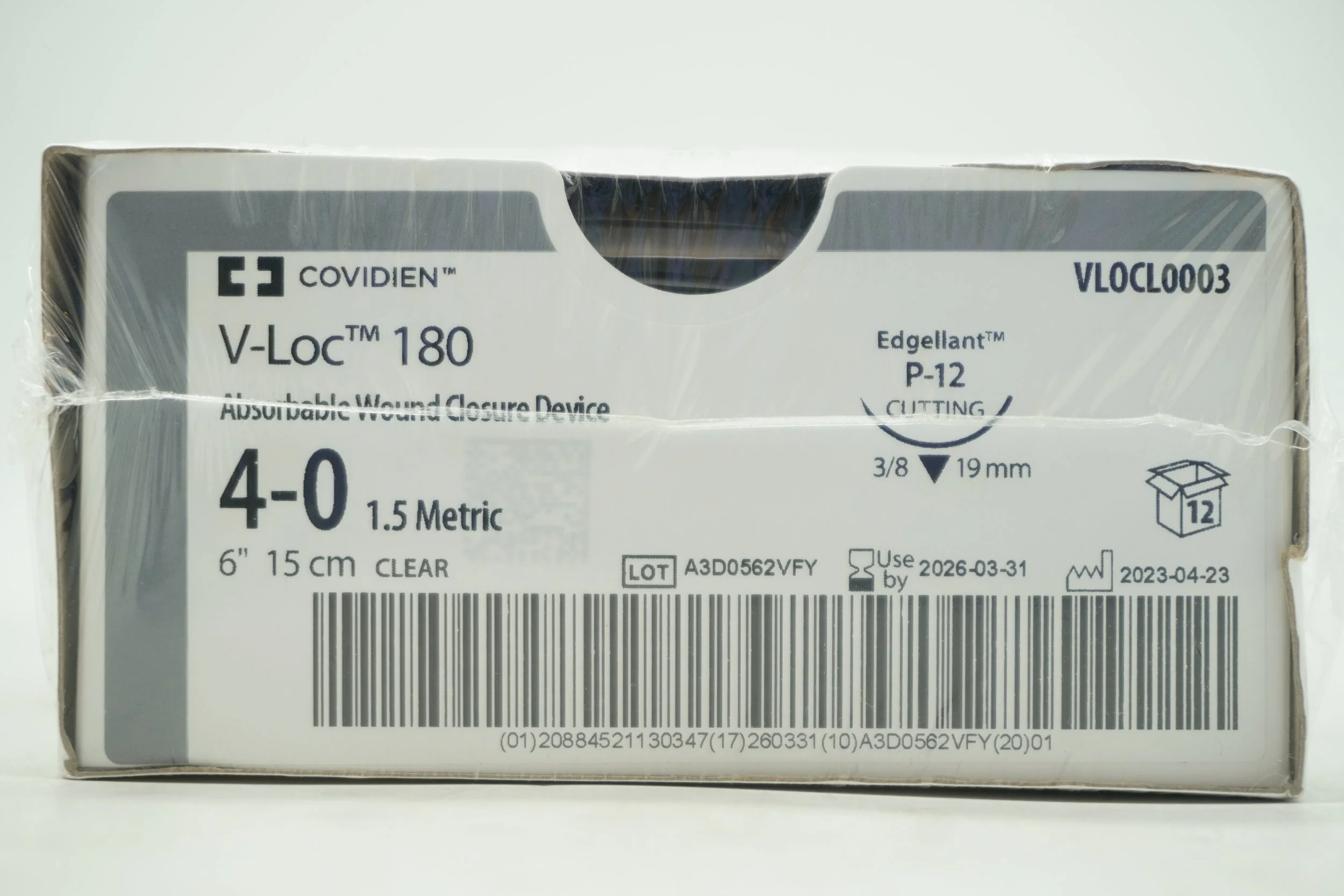 Covidien | VLOCL0003 | In Date | Box of 12 | Covidien V-Loc™ 180 wound closure device