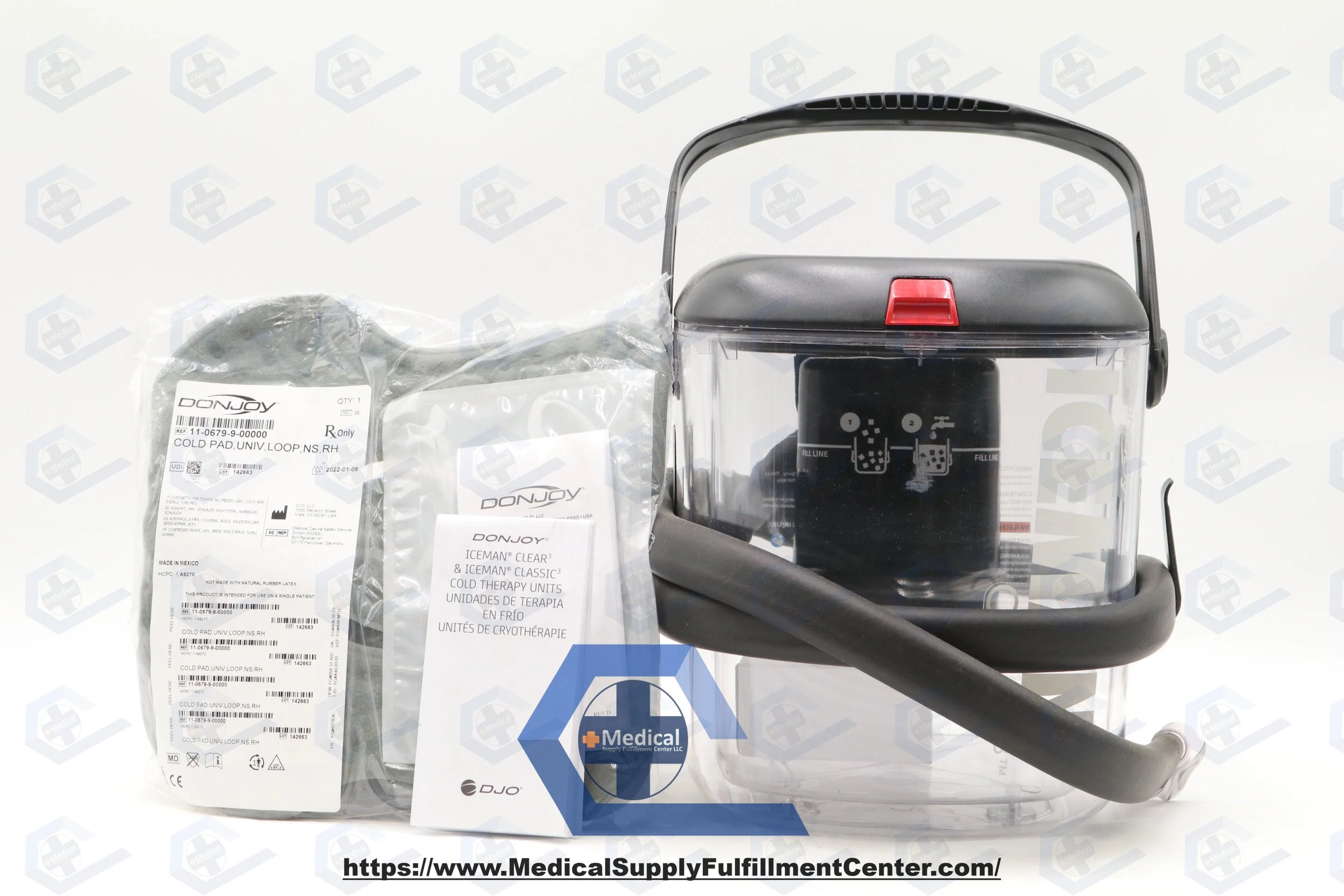 DONJOY | 11-1631 | EACHES | OPEN BOX IceMan CLEAR3 w/ Universal Cold Pad, NS, RH