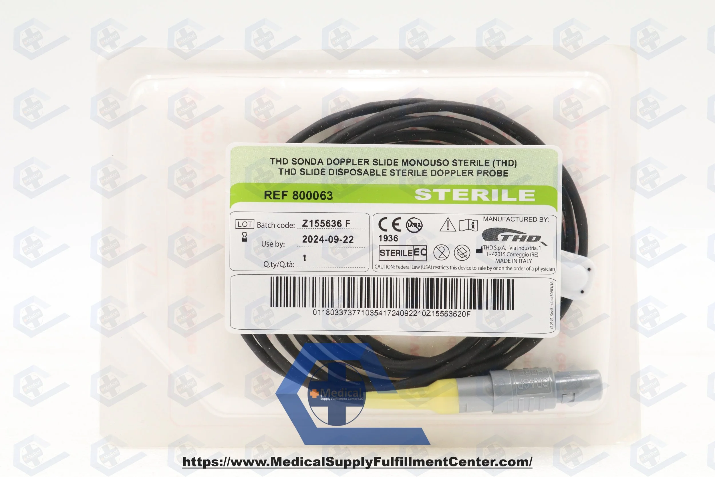 THD | 800063 | EXPIRED | EACHES | Slide Disposable Sterile Doppler Probe