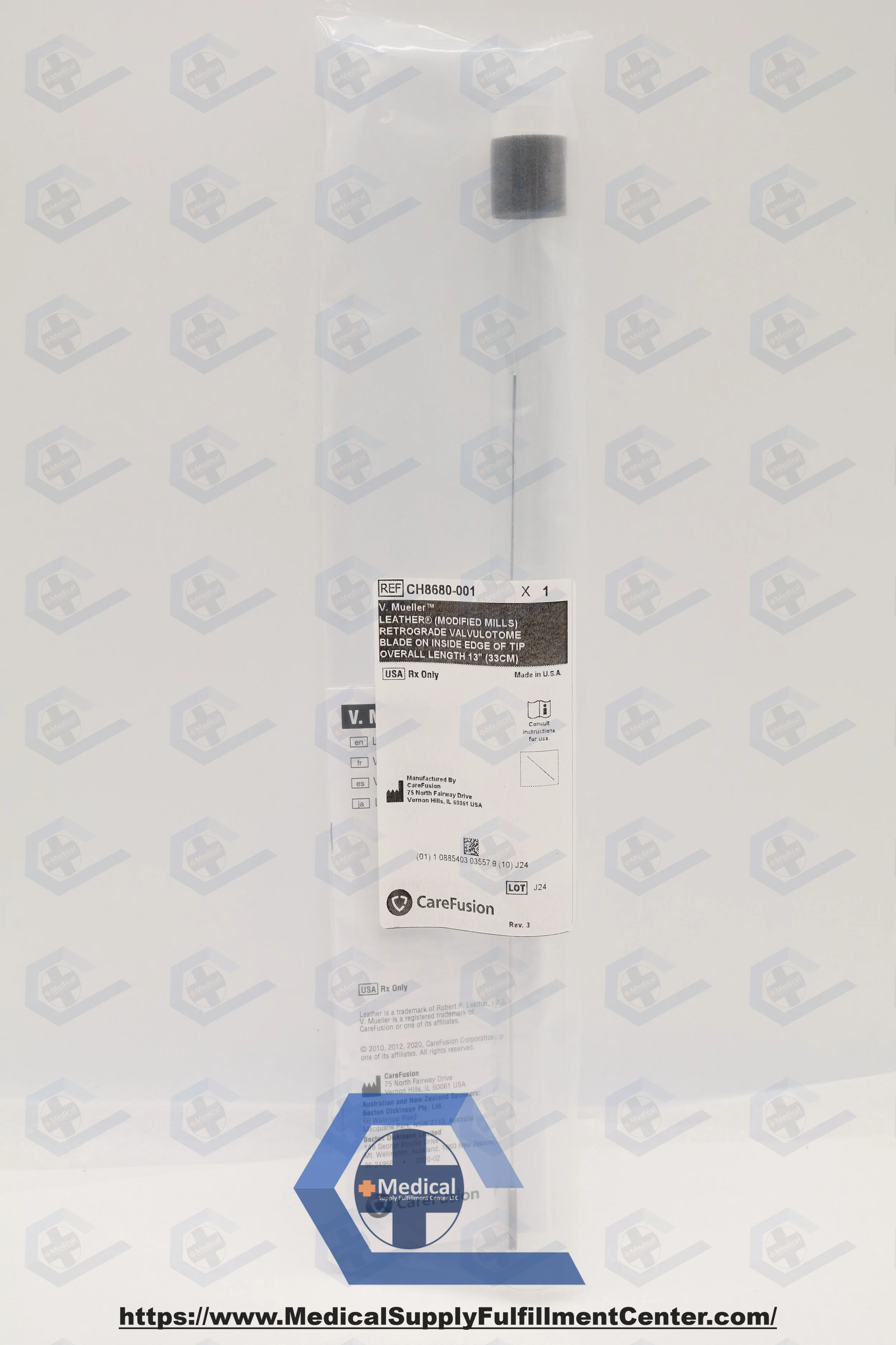 CareFusion | CH8680-001 | NO-DATE | Eaches | CH8680-001 GOVT VALVULOTOME LEATHER *DS* RETROGRADE 2.9MM