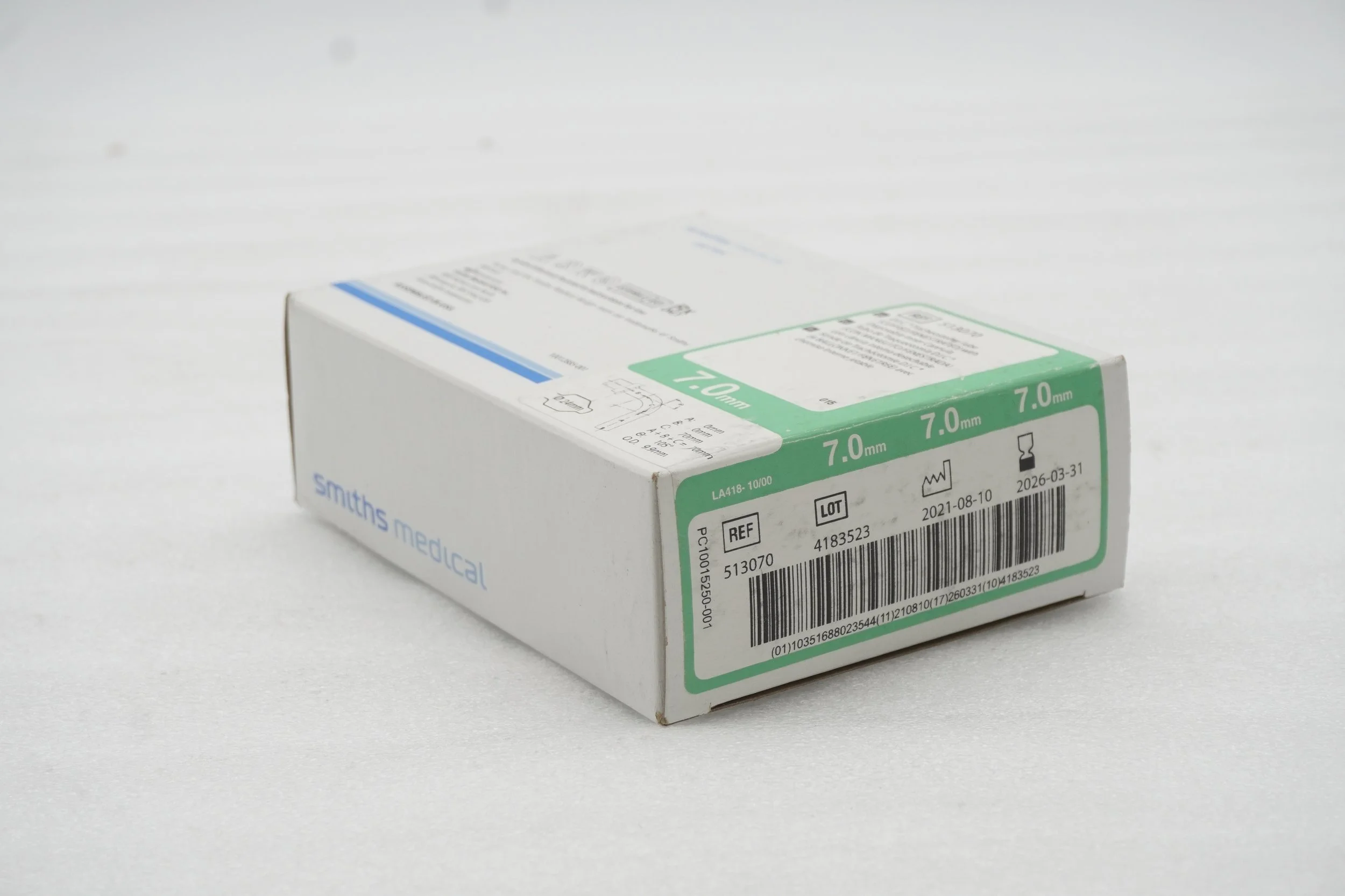 SMITHS MEDICAL | 513070 | IN-DATE | EACHES | Portex D.I.C. Tracheostomy Tube, Cuffed, Fenestrated 7mm