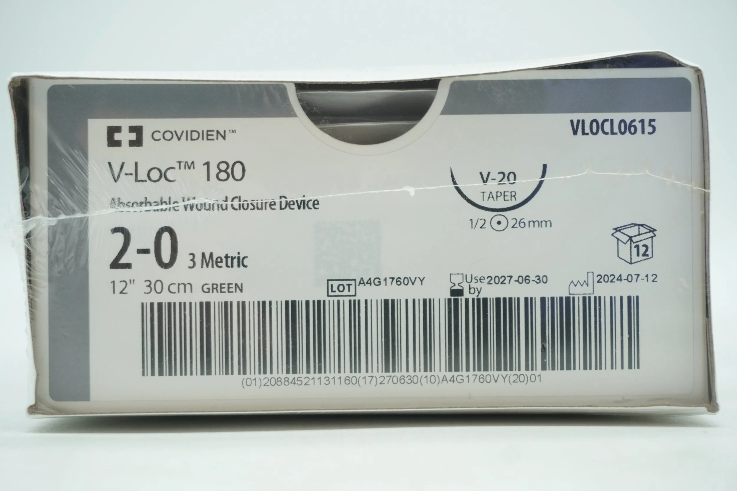 Covidien | VLOCL0615 | In Date | Box of 12 | Covidien V-Loc™ 180 wound closure device
