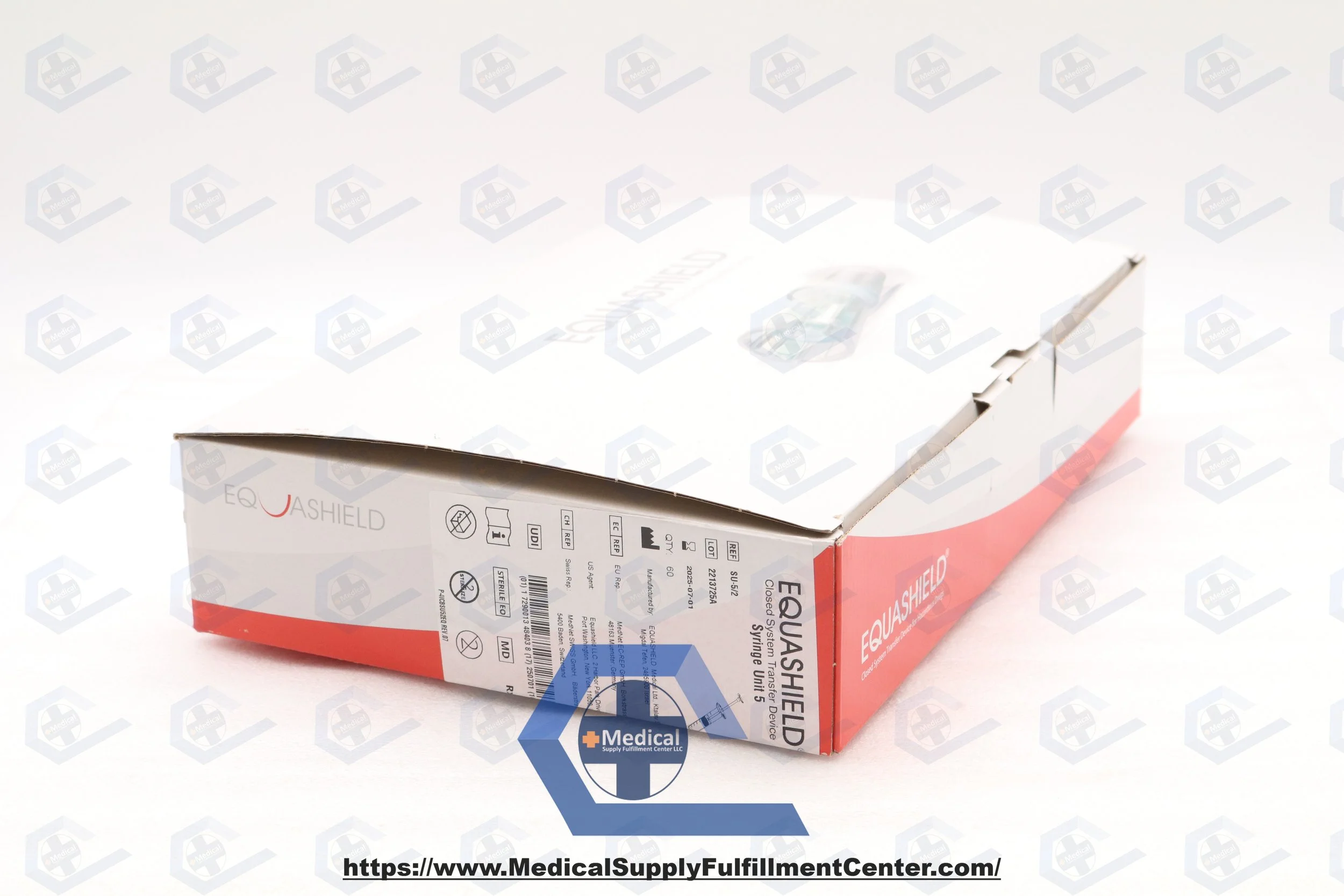 Equashield | SU-5/2 | BOX OF 60 | Closed System Drug Transfer Device and Components - Syringe Unit, 5 mL