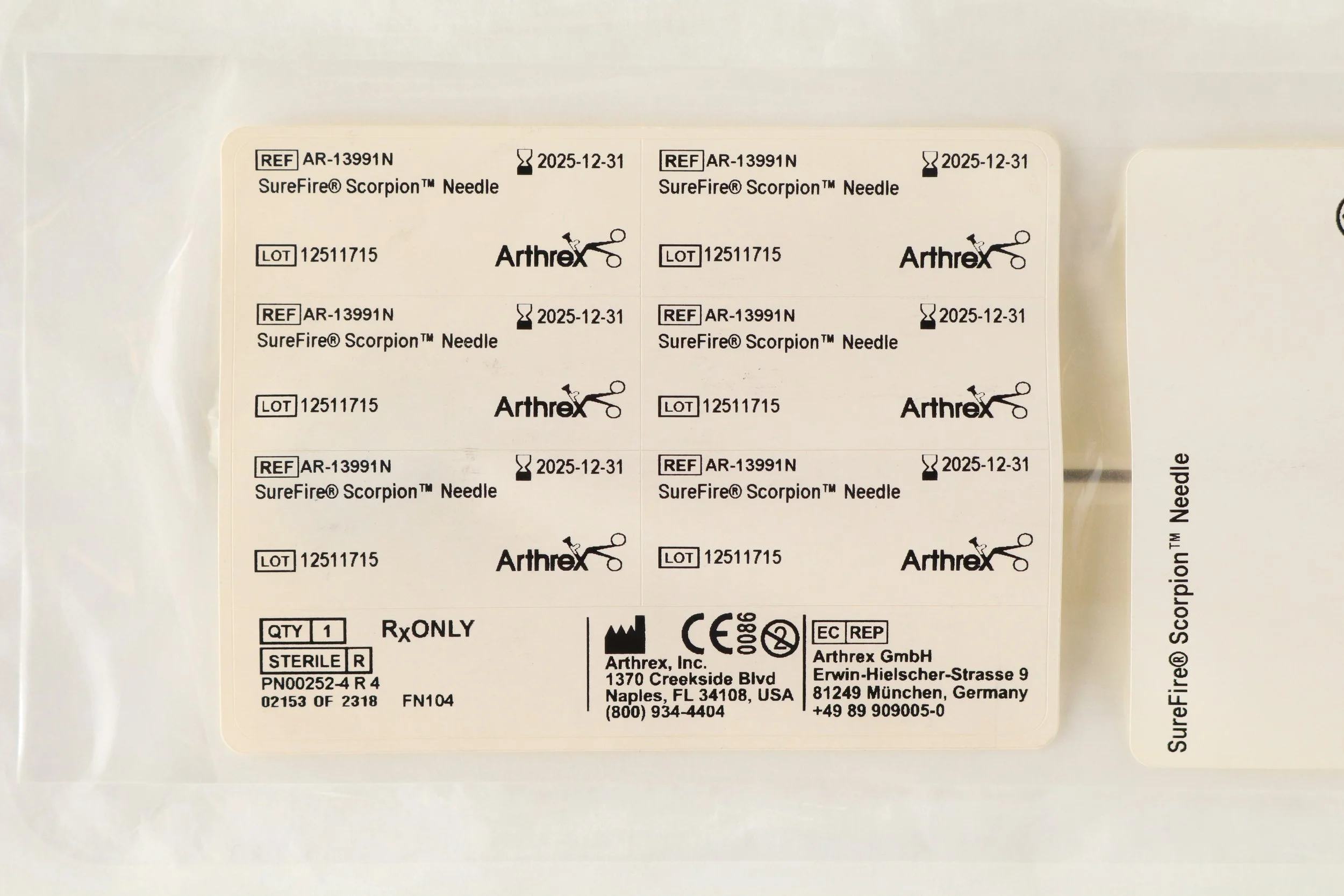 Arthrex | AR-13991N | SureFire Scorpion Needle