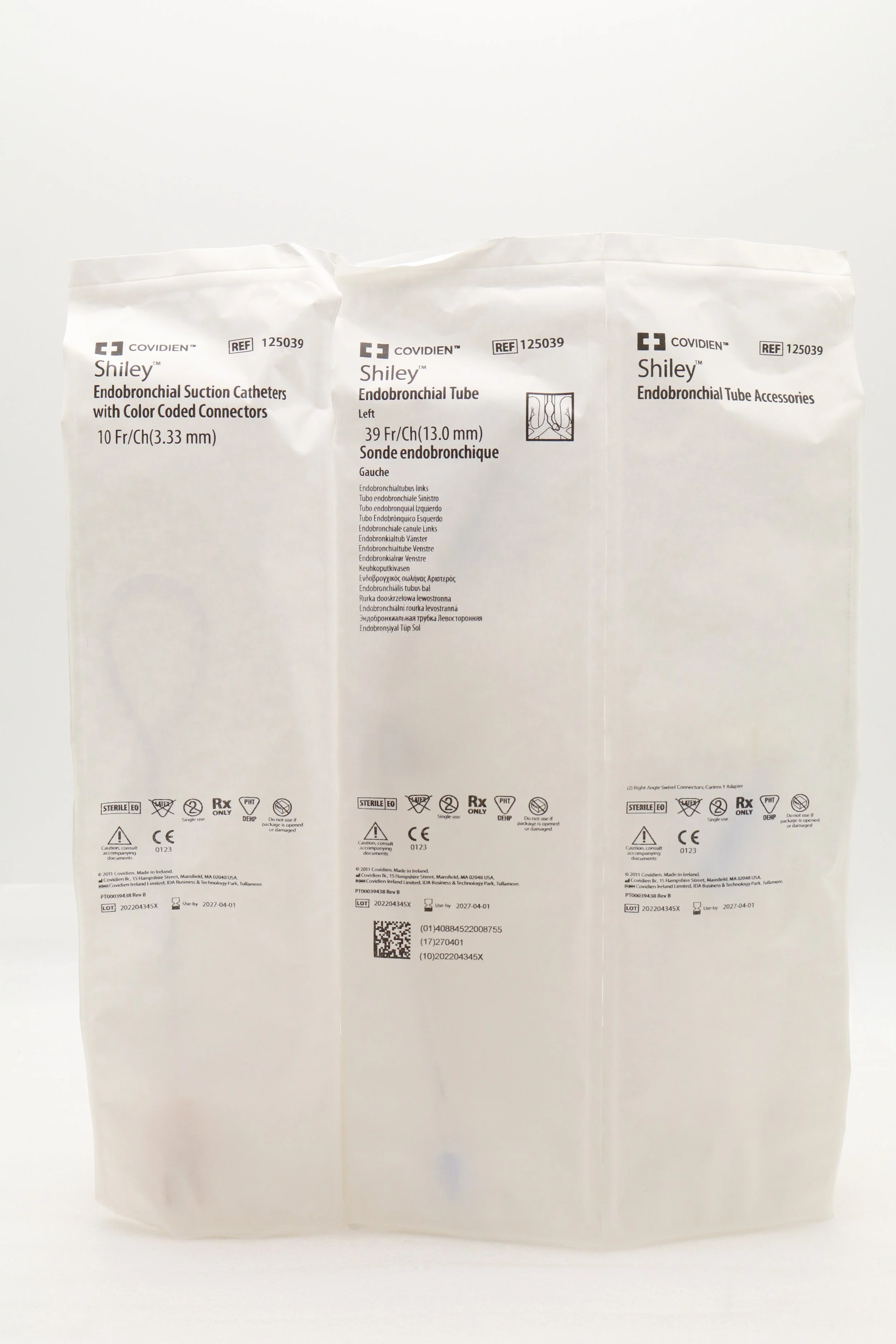 COVIDIEN | 125039 | IN-DATE | EACHES | Medtronic Shiley Endobronchial Tube, Left w/Polyurethane Cuff 39F