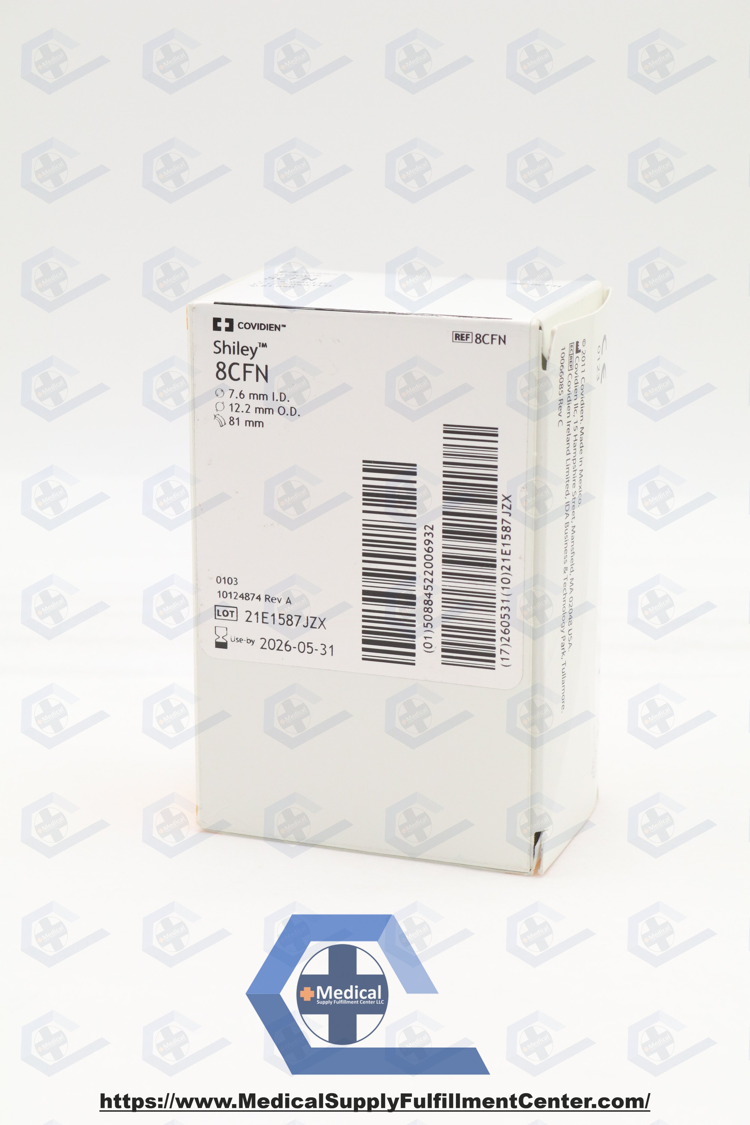 COVIDIEN | 8CFN | INDATE | EACHES | Shiley Tracheostomy Tube, Cuffless, Fenestrated w/IC & DCP 7.6mm