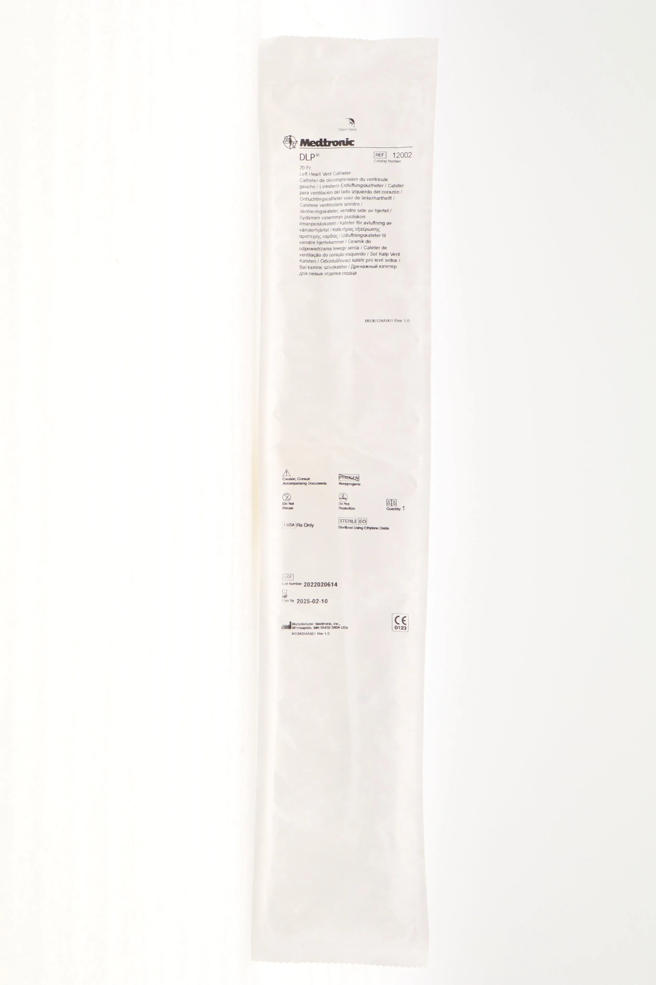 MEDTRONIC | 12002 | SHORT DATE | EACHES | DLP 20 FR LEFT HEART VENT CATHETER