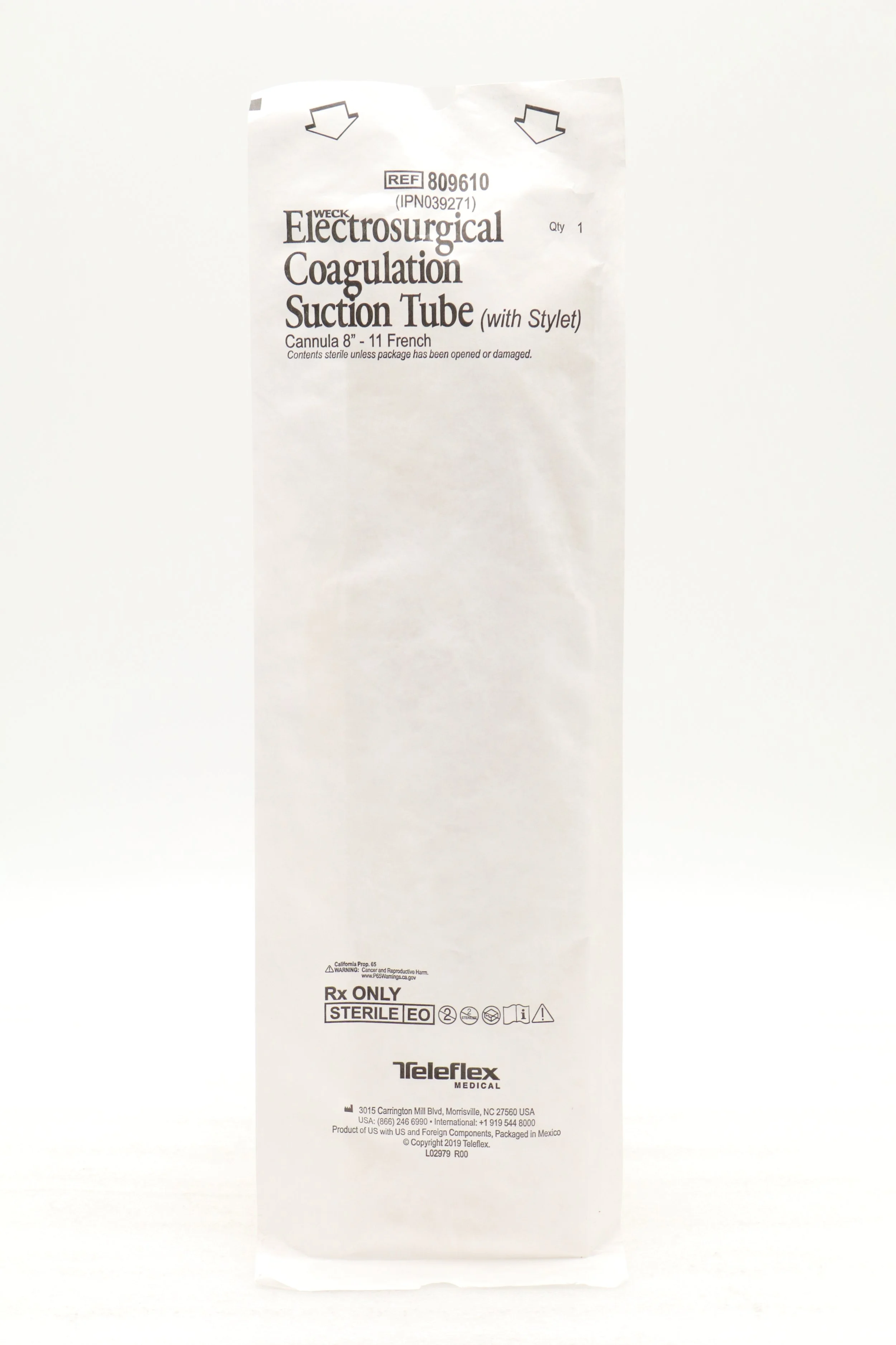 WECK | 809610 | SHORT DATE | BOX OF 10 | Medical Suction Coagulators - Suction Coagulator with Stylet, Disposable, 8"