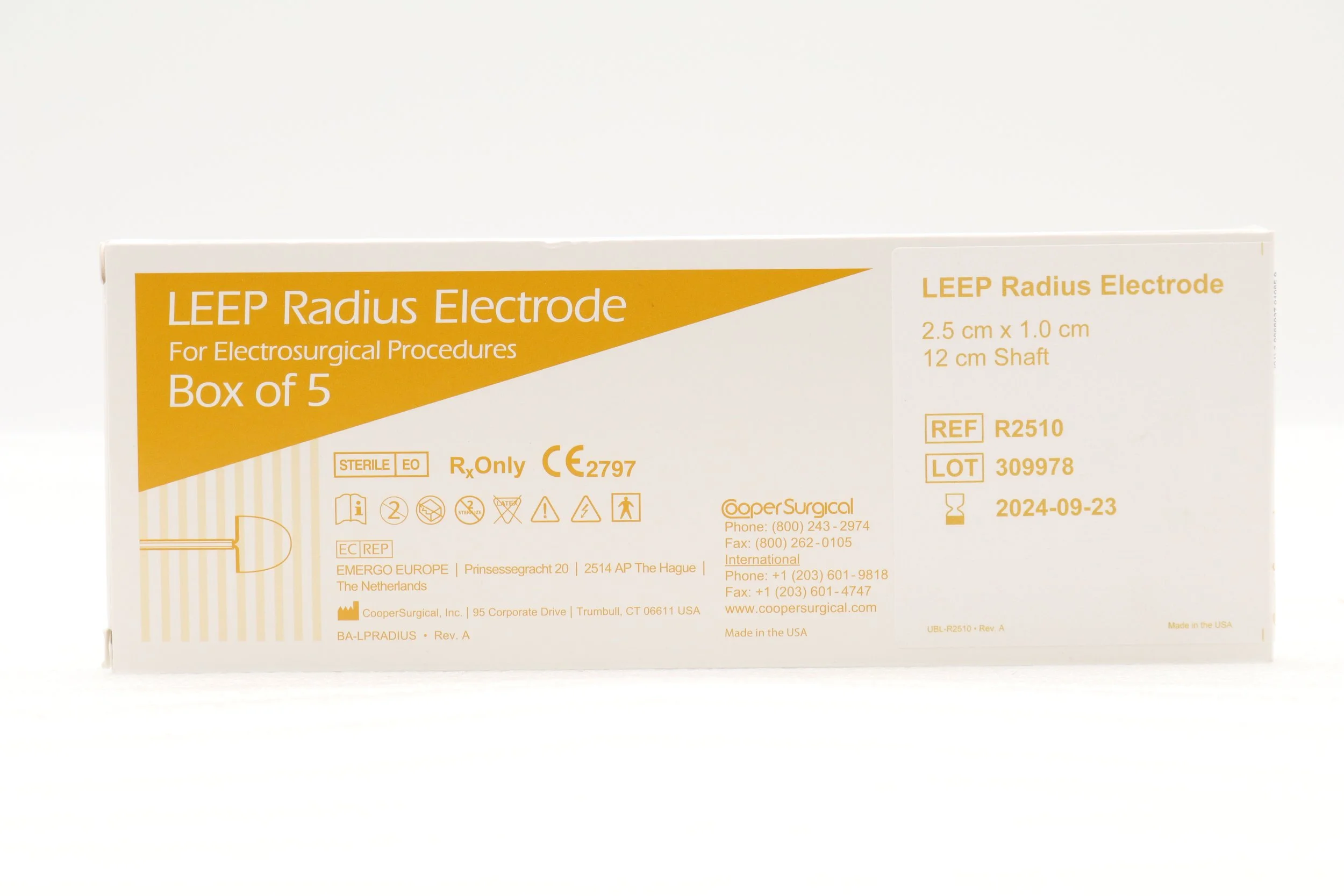 Cooper Surgical | R2510 | EXPIRED | EACHES | LEEP Large Radius Loop Electrode 2.5cm x 1.0cm
