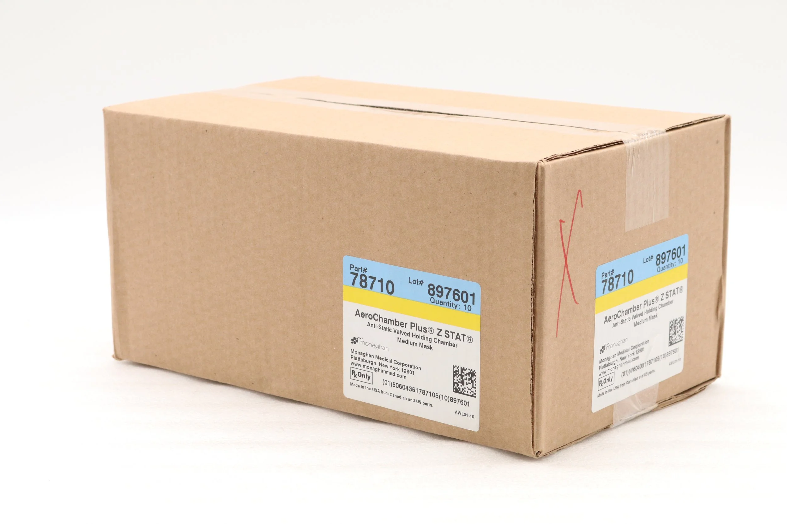 Monaghan Medical | 78710 | NO DATE | CASE OF 10 | AEROCHAMBER, PLUS, MEDIUM