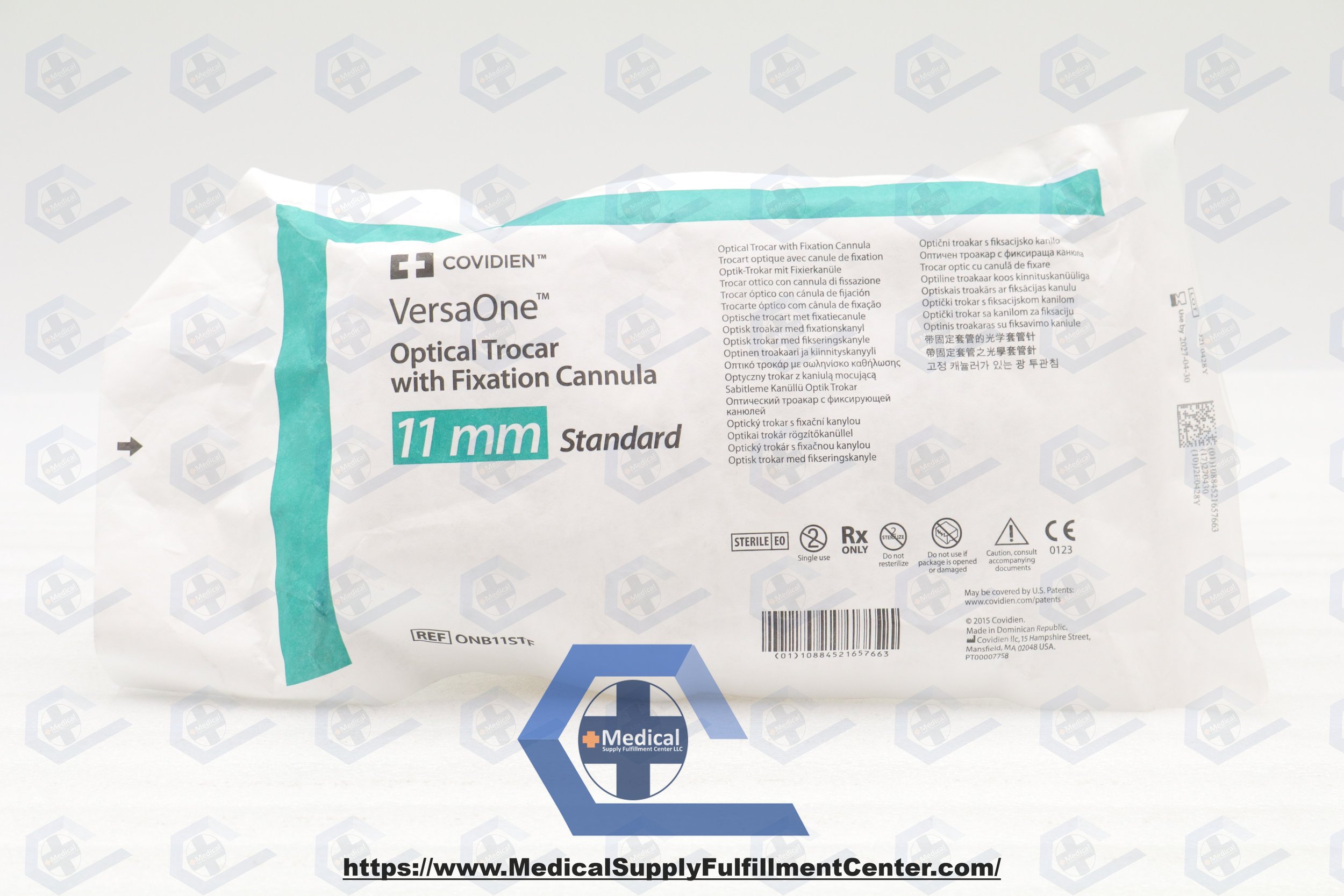 Covidien | ONB11STF | EACHES | VersaOne Optical Trocar with Fixation Cannula 1mm Standard