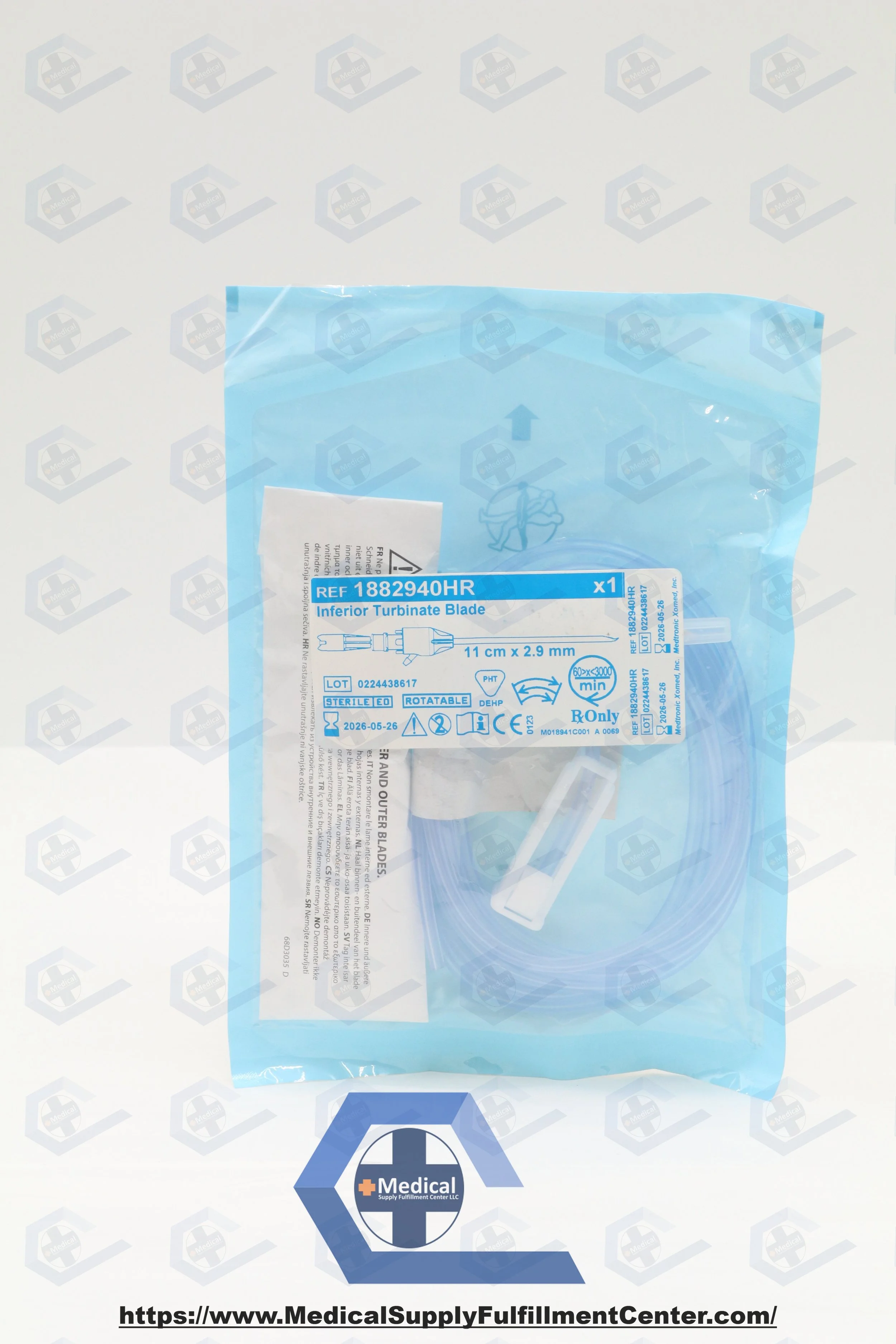 Medtronic | 1882940HR | IN-DATE | EACHES | Inferior Rotatable Turbinate Blade 11.0cm X 2.9mm