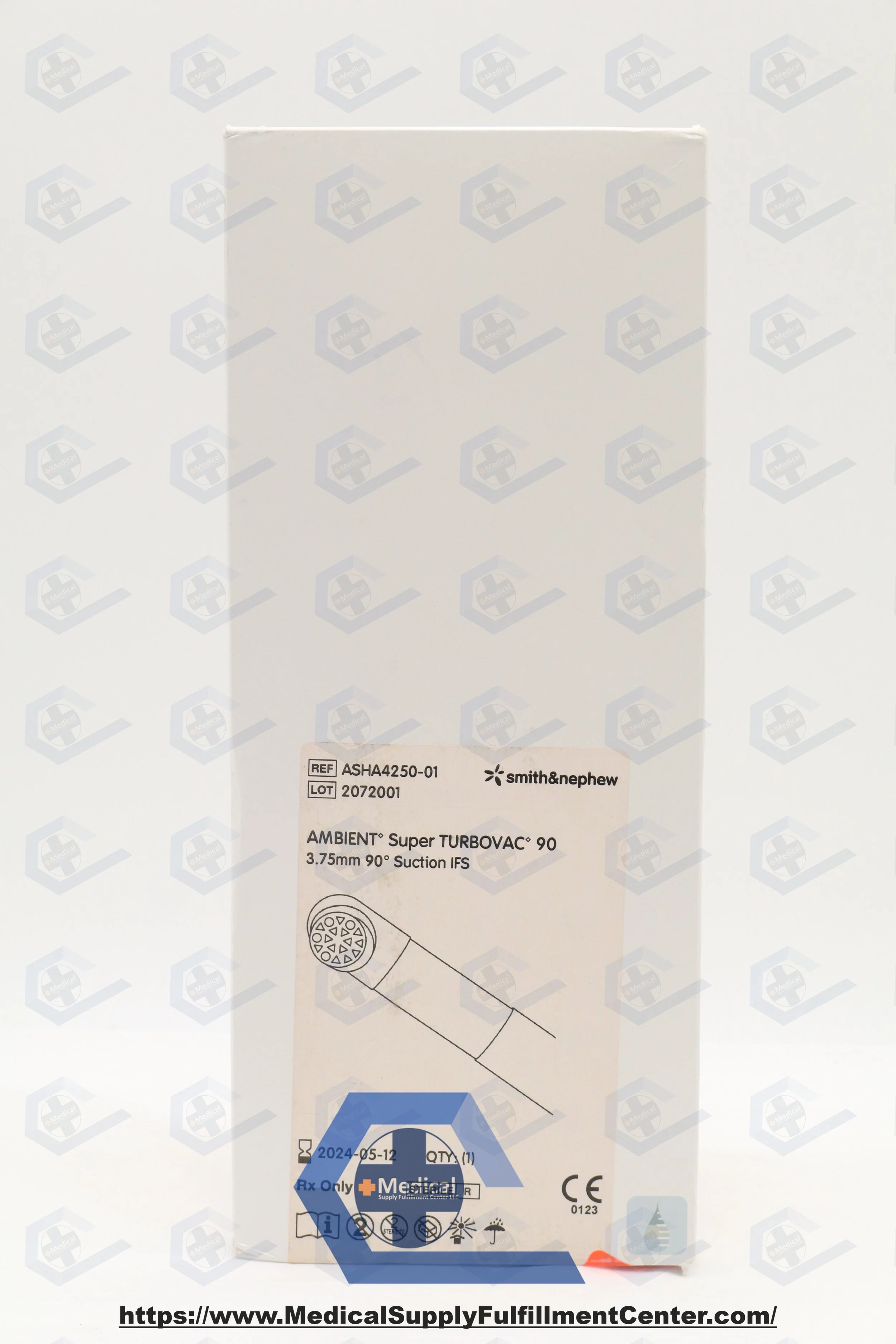 SMITH & NEPHEW | ASHA4250-01 | EXPIRED | EACHES | AMBIENT SUPER TURBOVAC 90, 3.75MM, 90 DEGREE SUCTION IFS