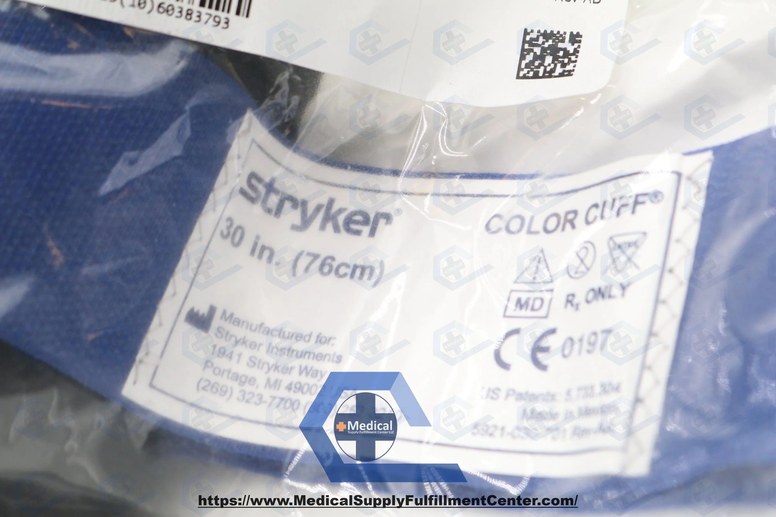 Stryker | 5921-030-235 | SHORT DATE | CASE OF 10 | Color Cuff Tourniquet Single Bladder, Dual Port, Quick 30" x 4"