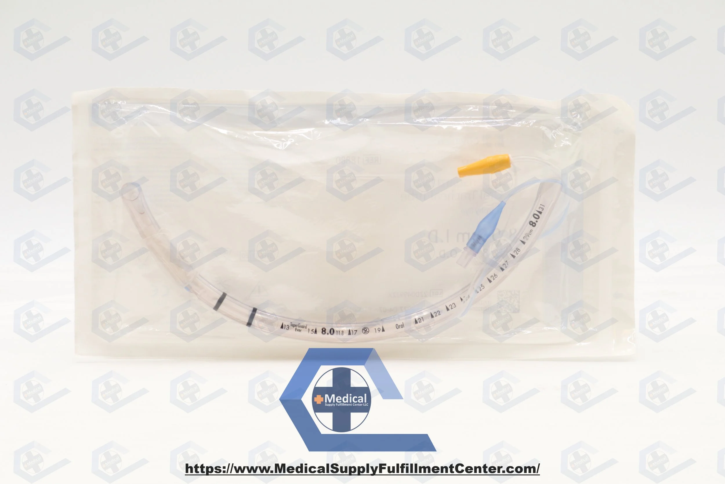 COVIDIEN | 18880 | INDATE | EACHES | Shiley Evac Endotracheal Tube w/TaperGuard Cuff, Stylet 8.0mm