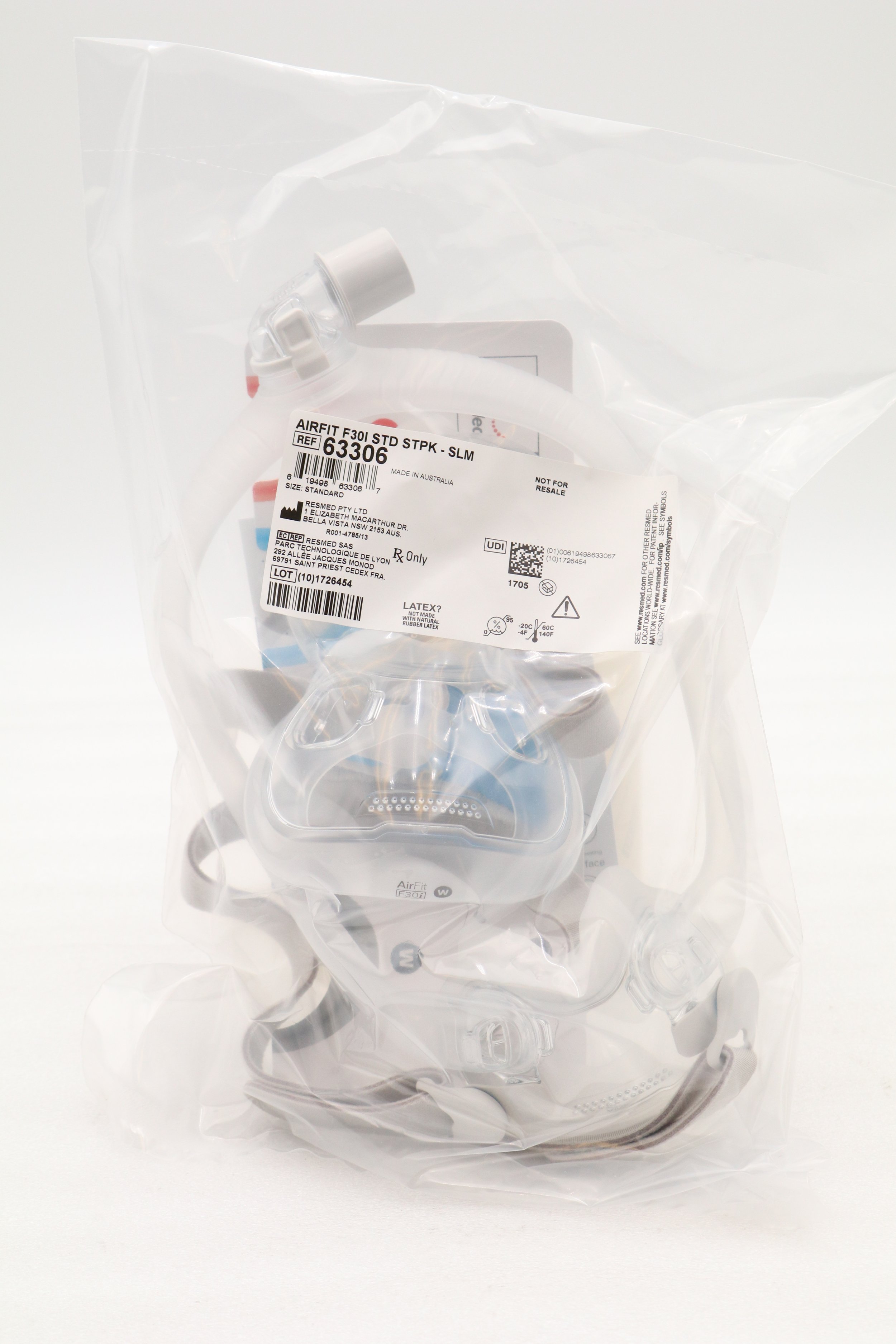 RESMED | 63306 | EACHES | AIRFIT F30I STD STPK - SLM