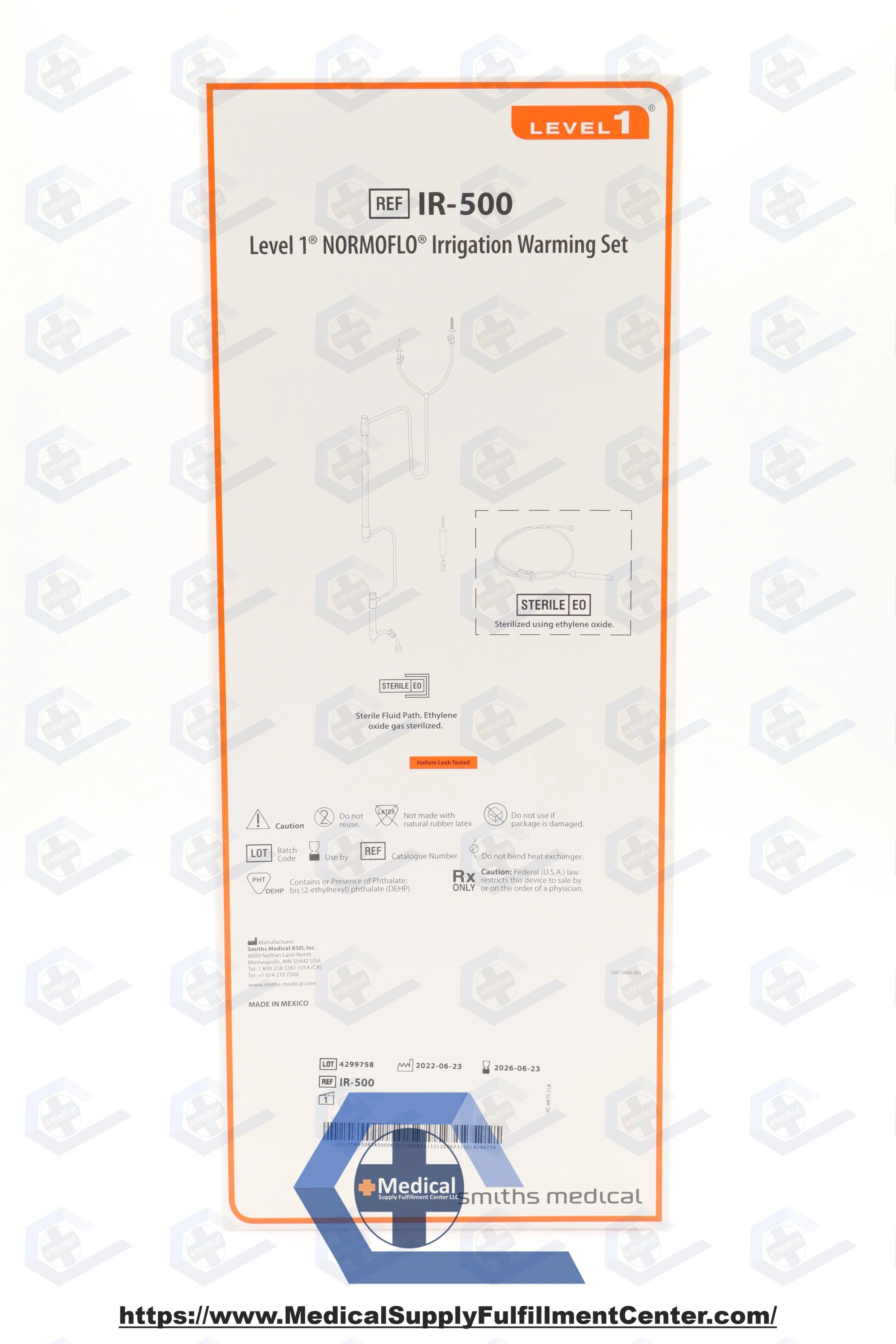 SMITHS MEDICAL | IR-500 | SHORT DATE | EACHES | Disposable Irrigating Set - Fluid Warming Set, Irrigation, Sterile