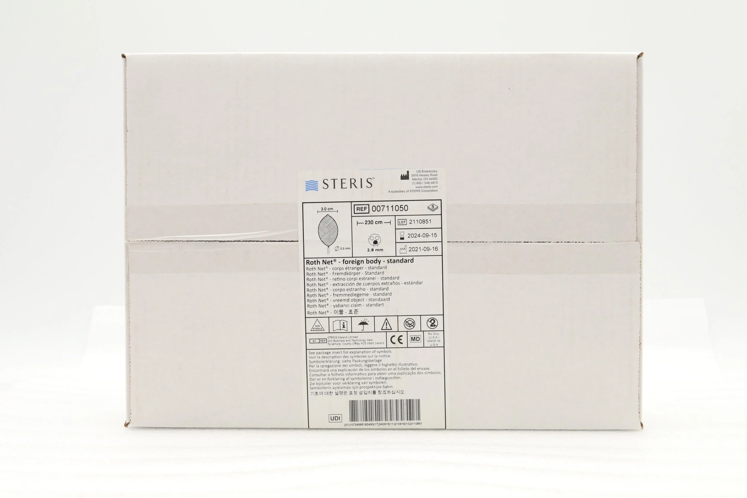Steris | 00711050 | EXPIRED | Box of 5 | Roth Net Retriever, Foreign Body, Standard 230cm